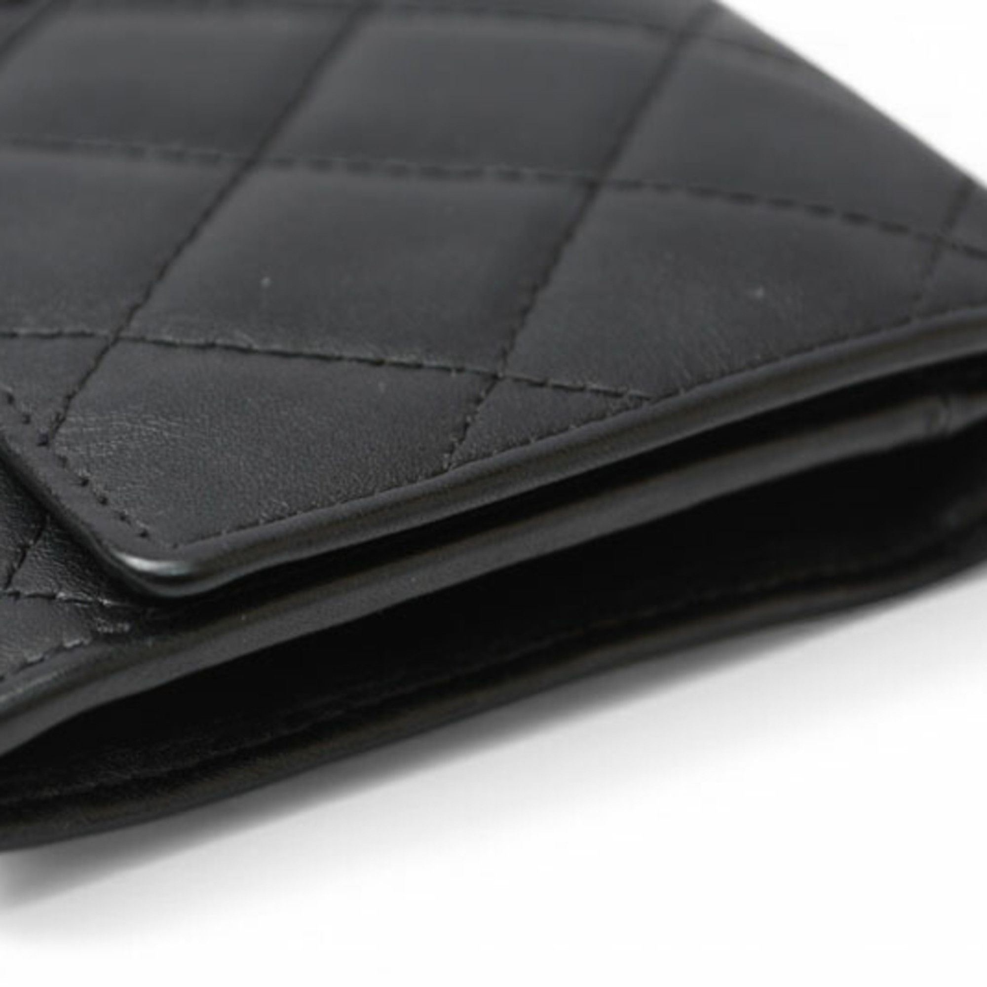Chanel Chanel bi-fold wallet, Cambon A26722, black. Size ONE SIZE - 6 Thumbnail