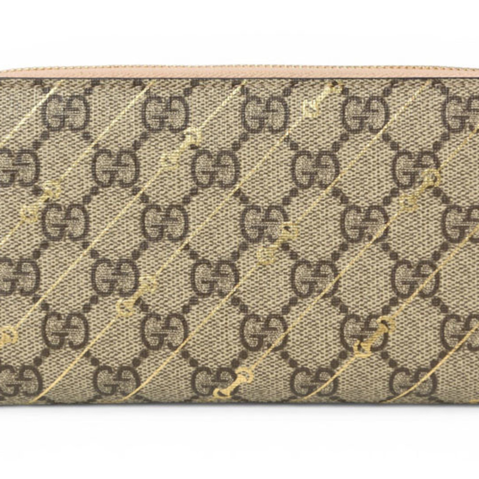 Gucci Gucci zip-around wallet, GG Supreme, horsebit print, 774331, brown/beige. Size ONE SIZE - 2 Thumbnail