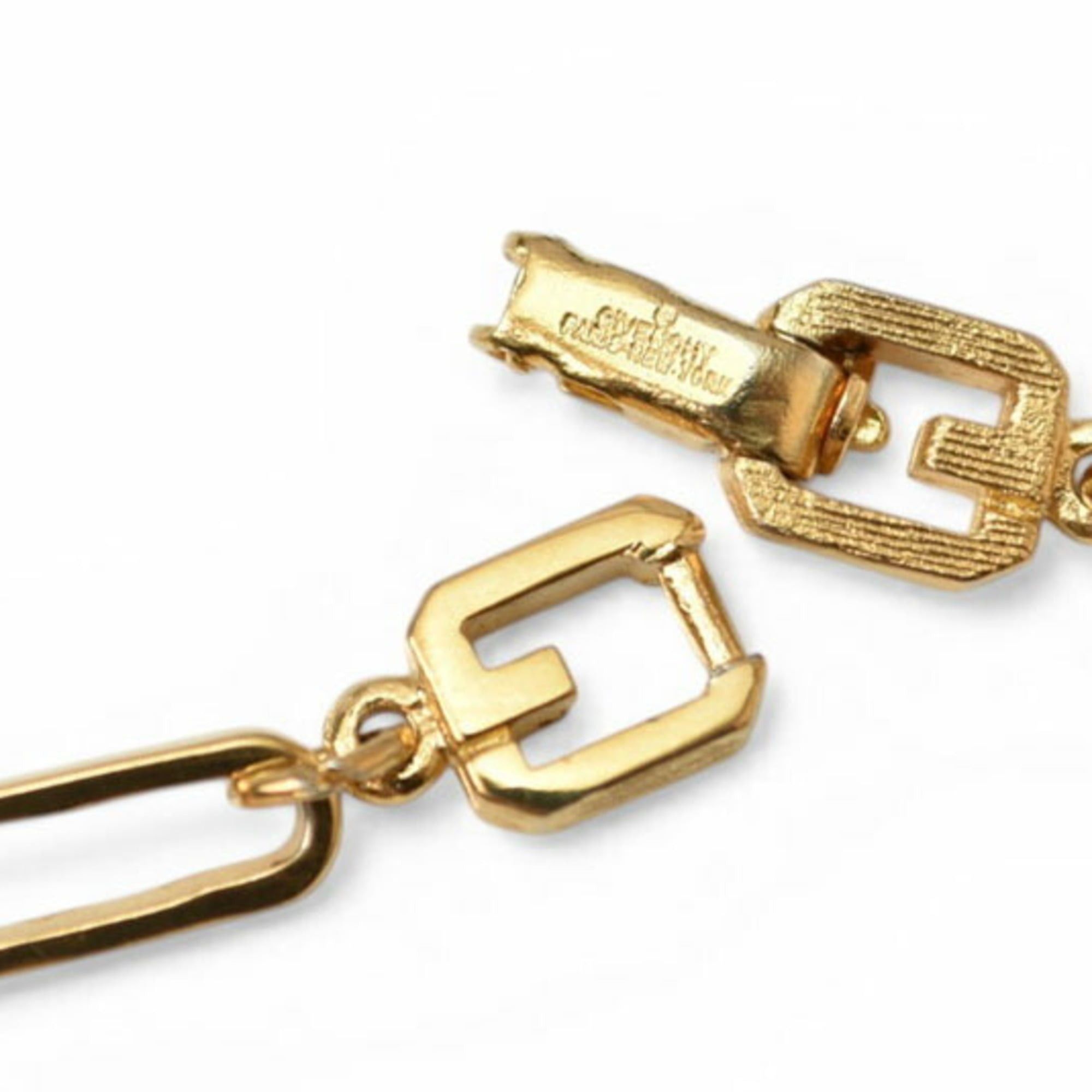 Givenchy Givenchy Long Necklace GIVENCHY GG 4G Gold Clasp Women's Size ONE SIZE - 3 Thumbnail