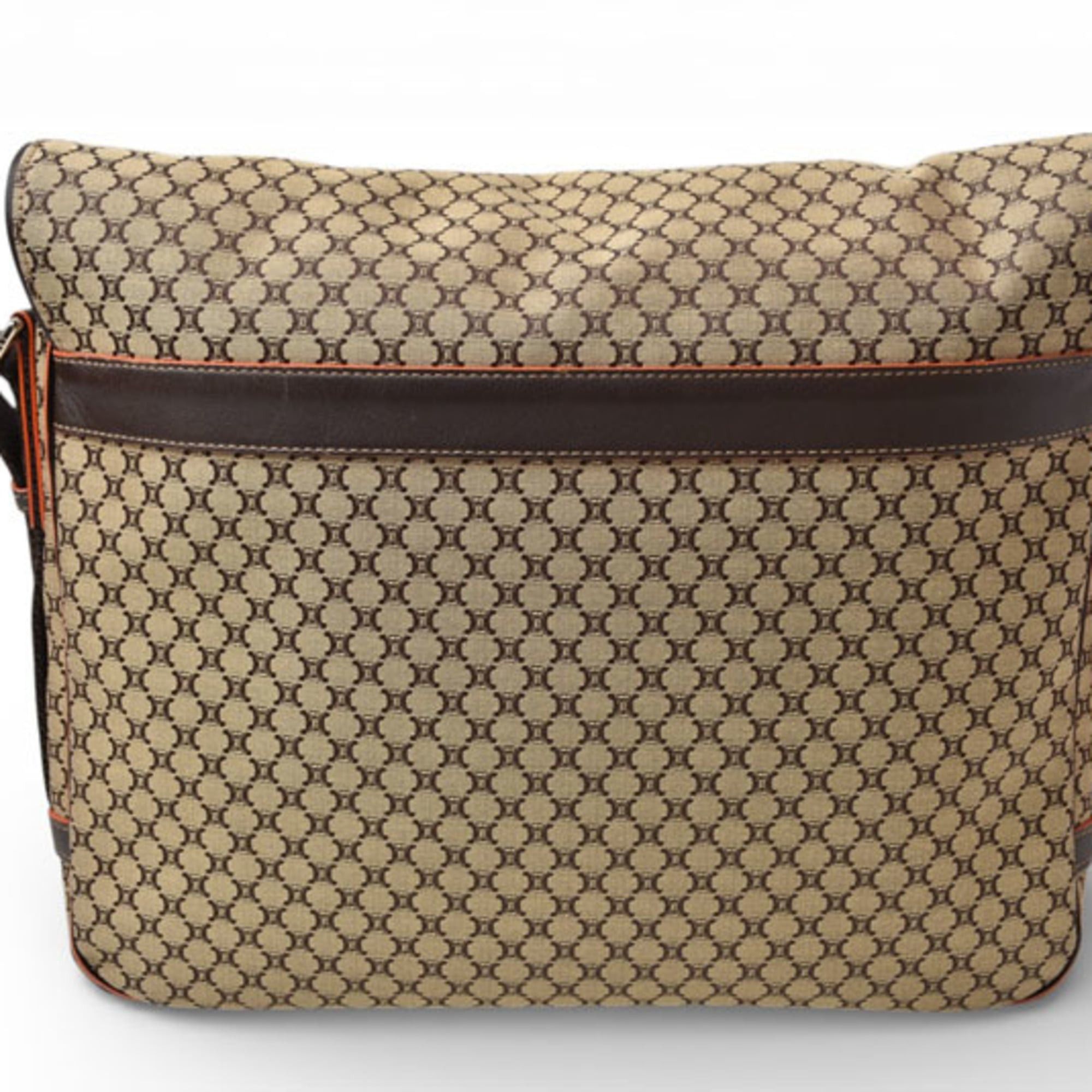 Celine Celine shoulder bag, CELINE Macadam pattern brown beige Size ONE SIZE - 5 Thumbnail