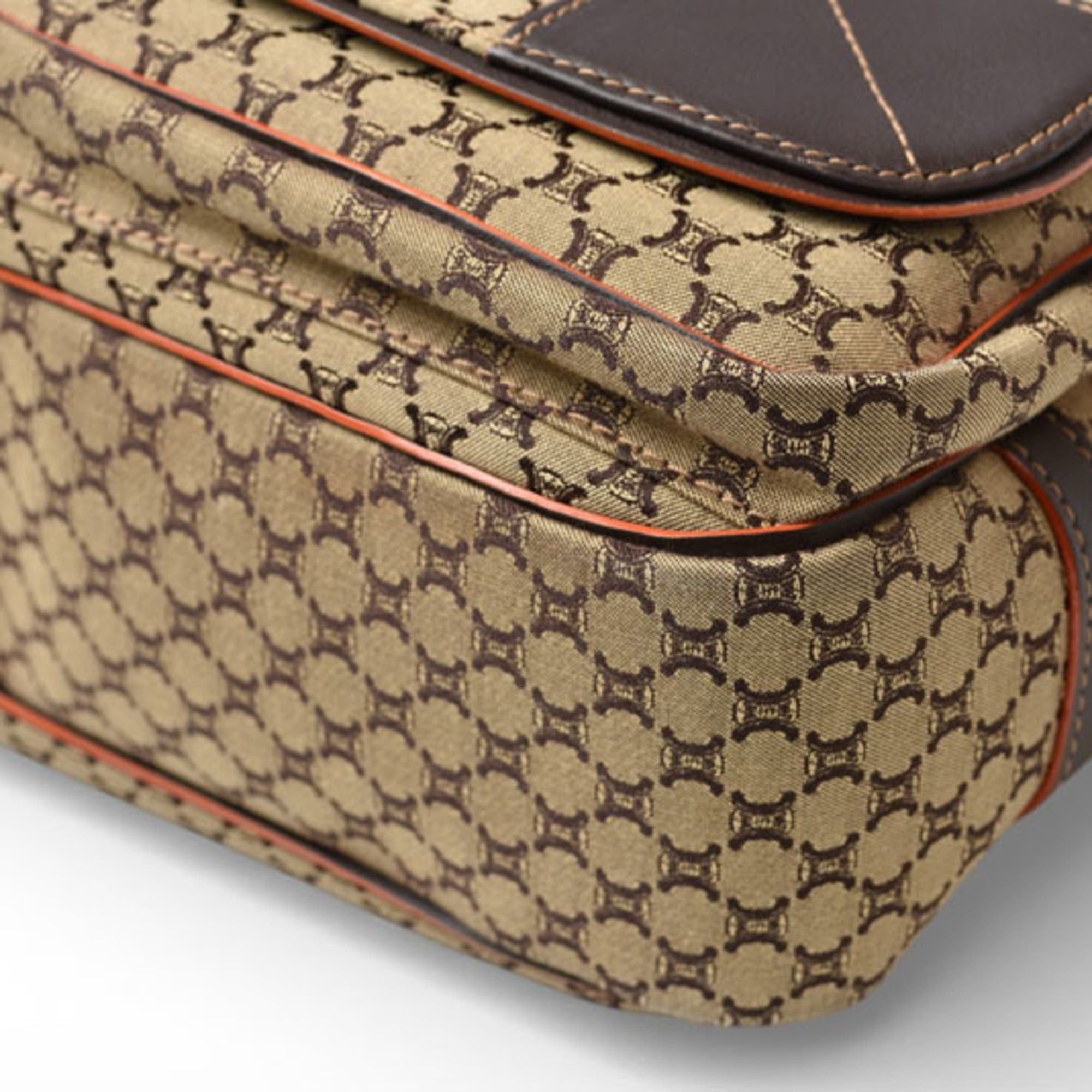 Celine Celine shoulder bag, CELINE Macadam pattern brown beige Size ONE SIZE - 7 Thumbnail