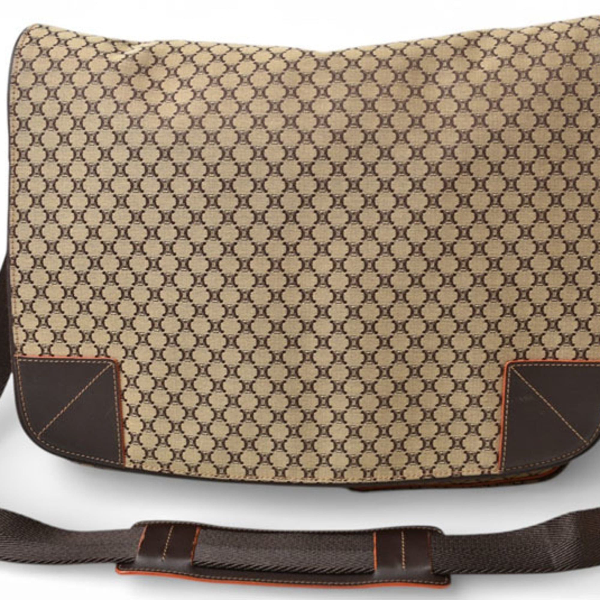 Celine Celine shoulder bag, CELINE Macadam pattern brown beige Size ONE SIZE - 4 Thumbnail
