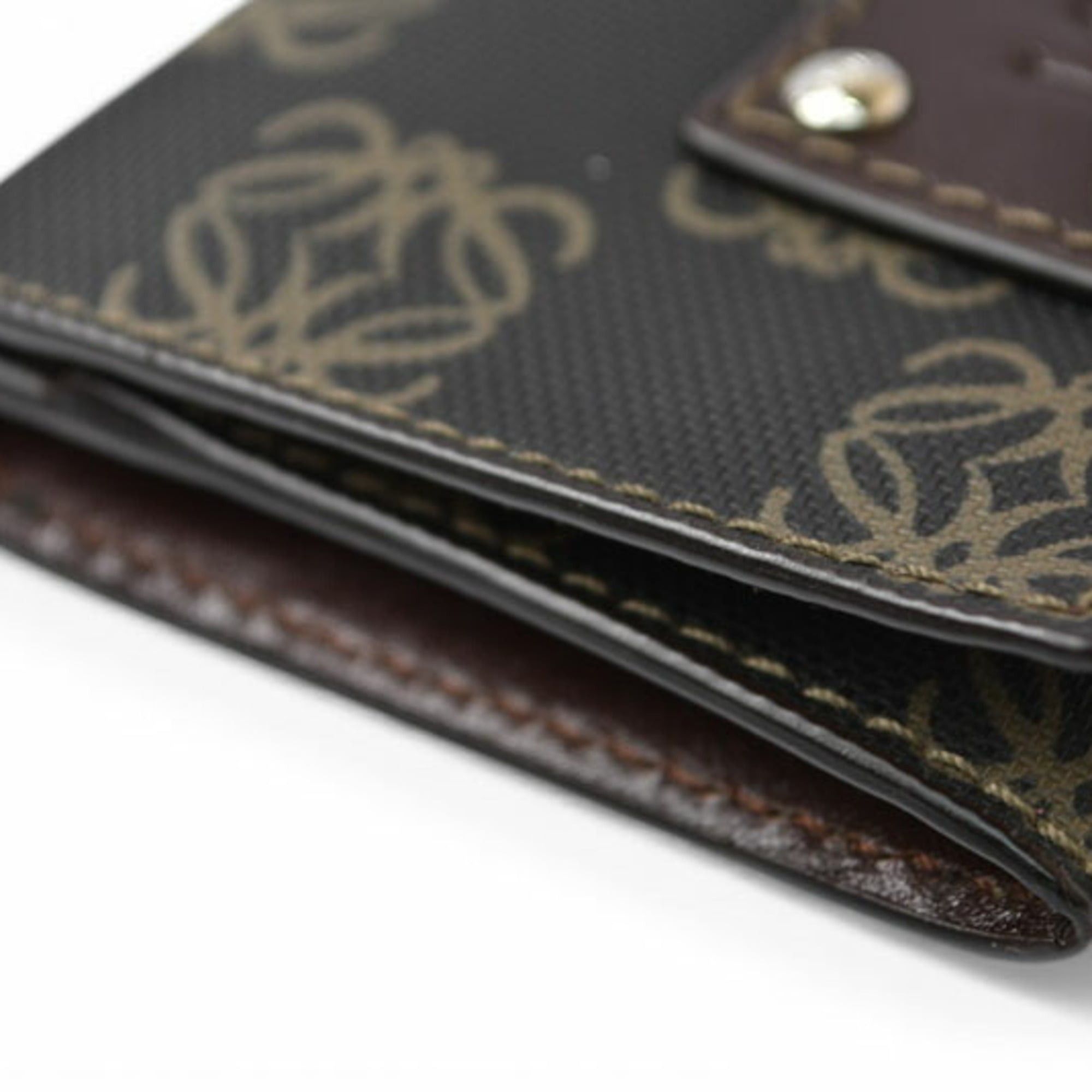 Loewe Loewe card case/coin case, leather, Anagram design, brown. Size ONE SIZE - 7 Thumbnail
