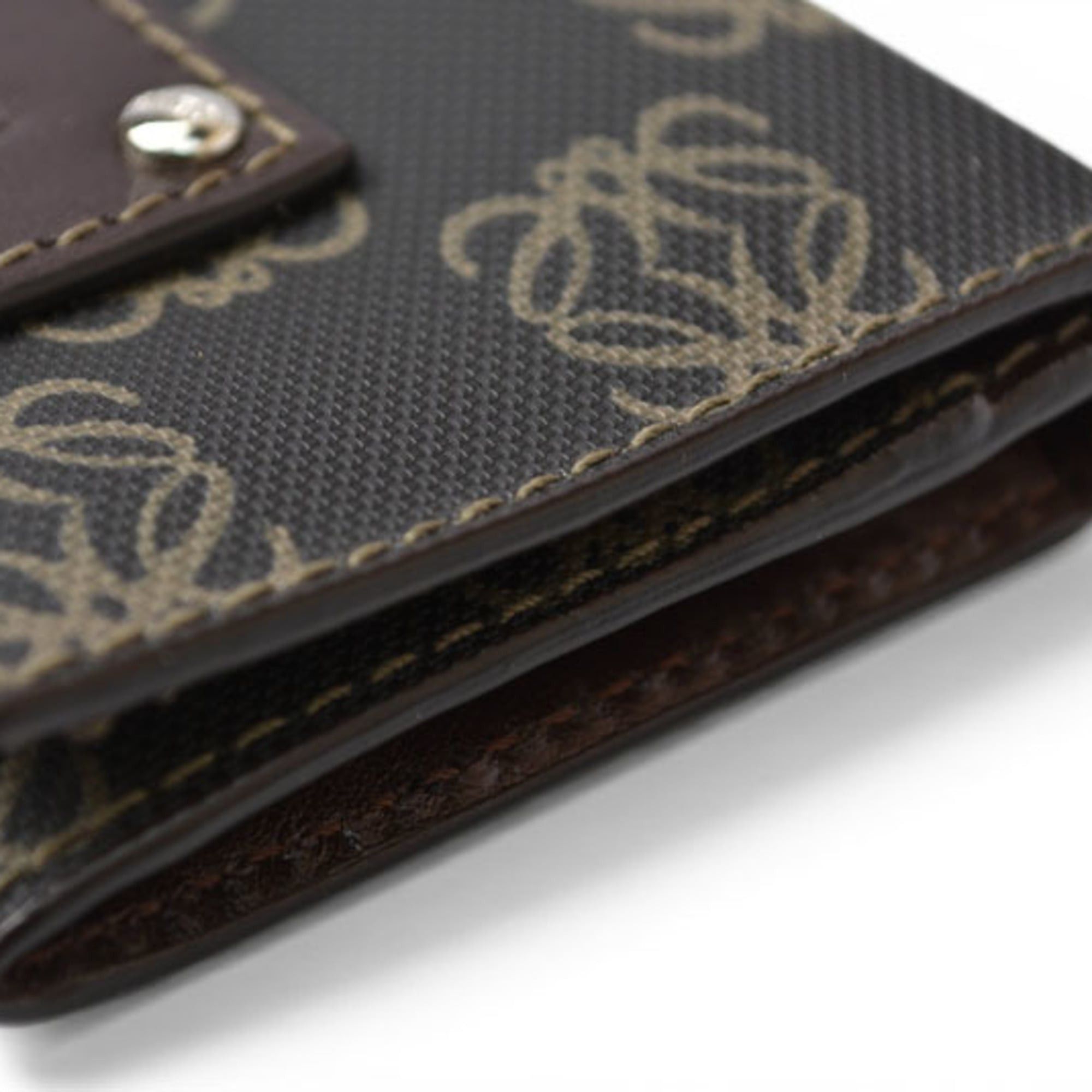 Loewe Loewe card case/coin case, leather, Anagram design, brown. Size ONE SIZE - 6 Thumbnail