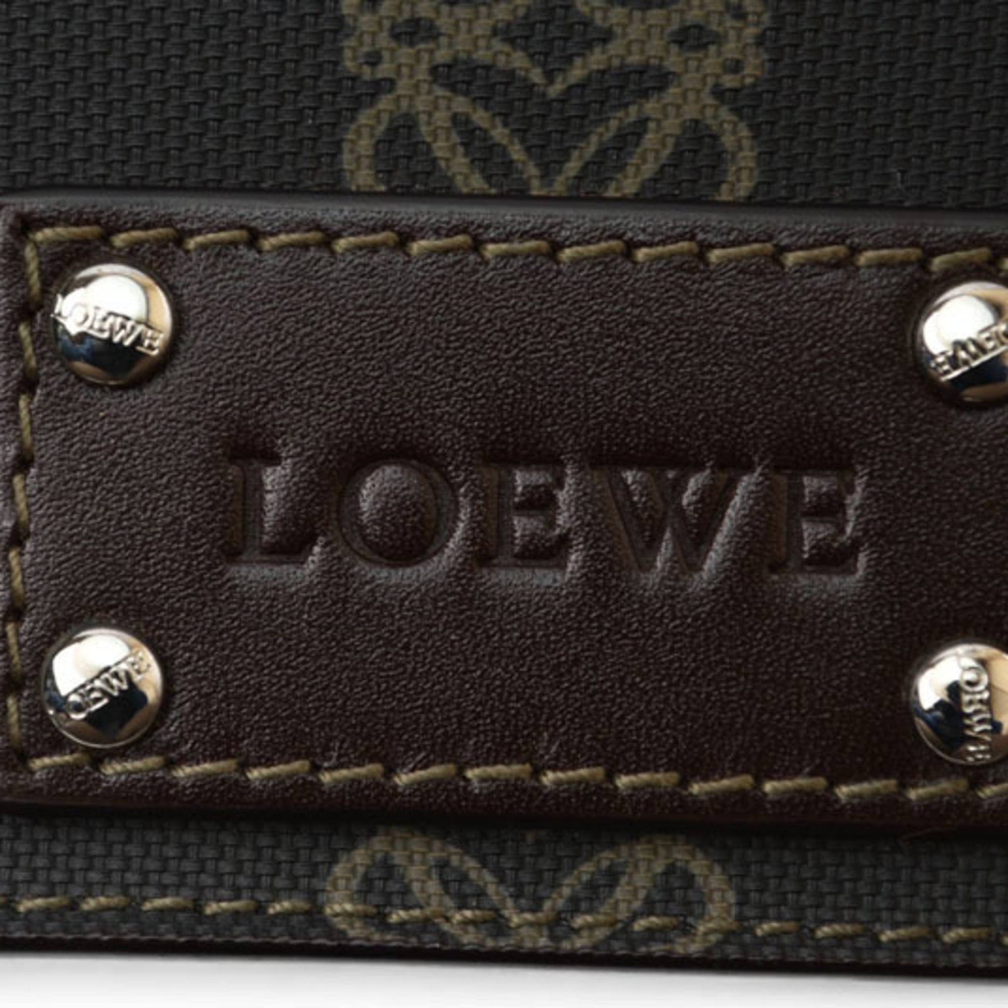 Loewe Loewe card case/coin case, leather, Anagram design, brown. Size ONE SIZE - 5 Thumbnail