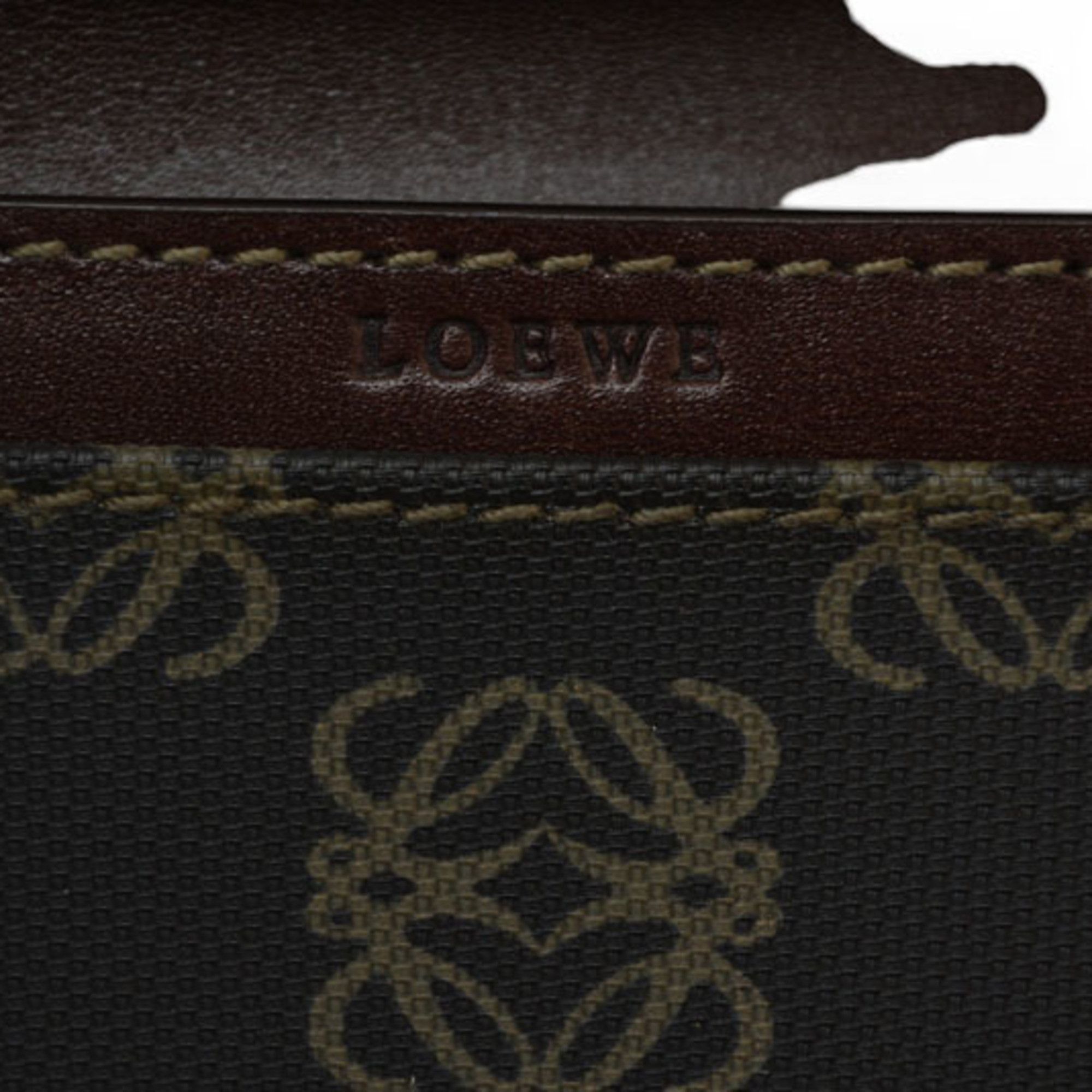 Loewe Loewe card case/coin case, leather, Anagram design, brown. Size ONE SIZE - 9 Thumbnail