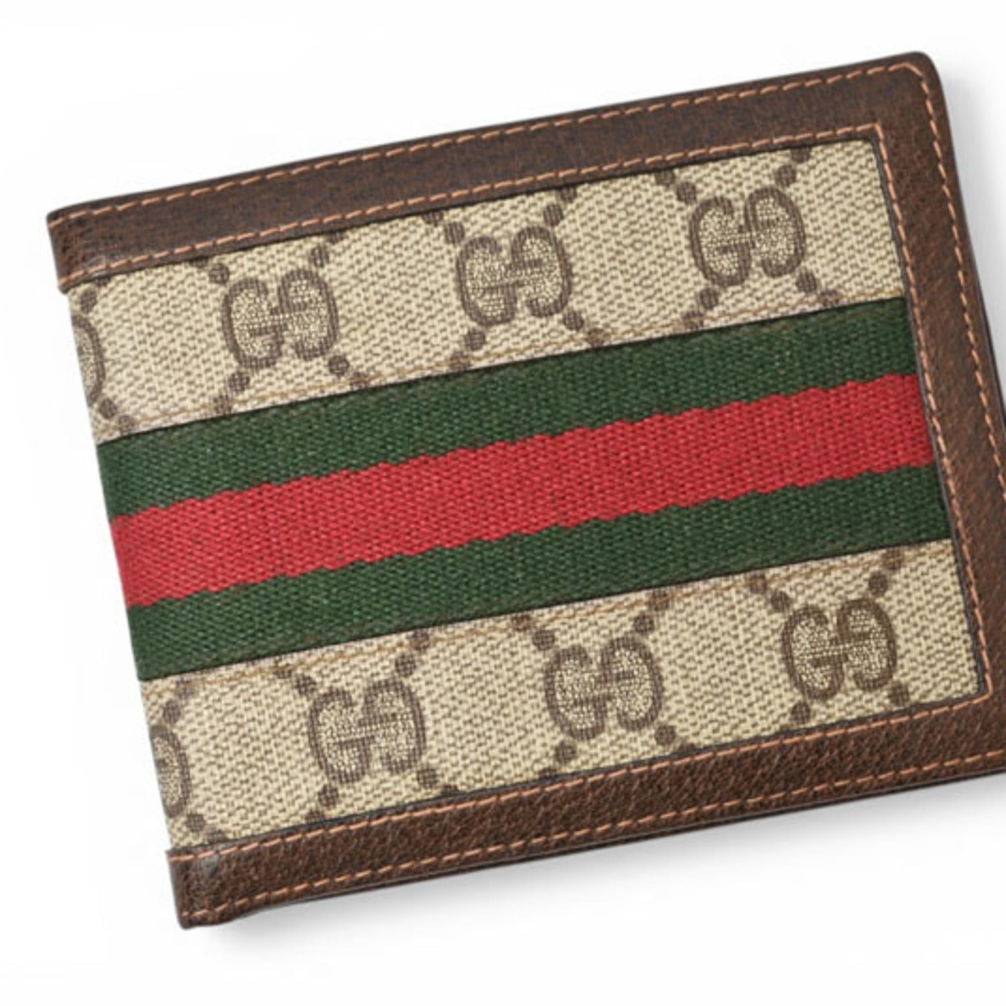 Gucci Gucci bi-fold wallet, Sherry line, Old Gucci, GUCCI Accessory Collection, GG Plus, beige, brown, webbing line Size ONE SIZE - 3 Thumbnail