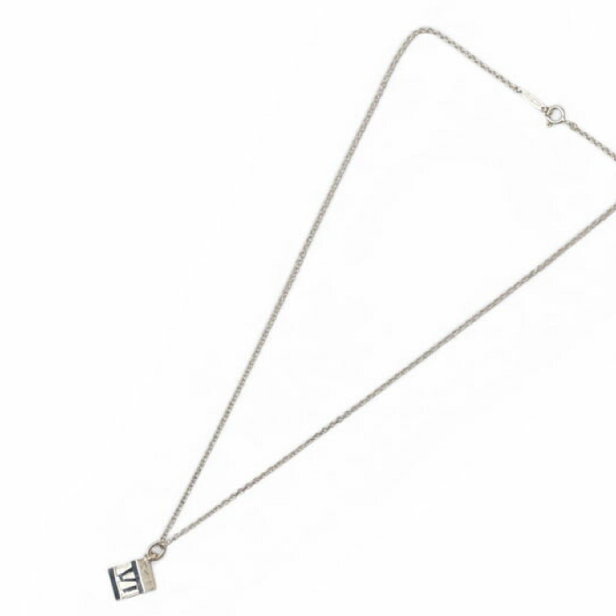 Tiffany & Co. Tiffany & Co. Necklace Pendant, Silver, Atlas Cube, 0.8cm wide Size ONE SIZE - 5 Thumbnail