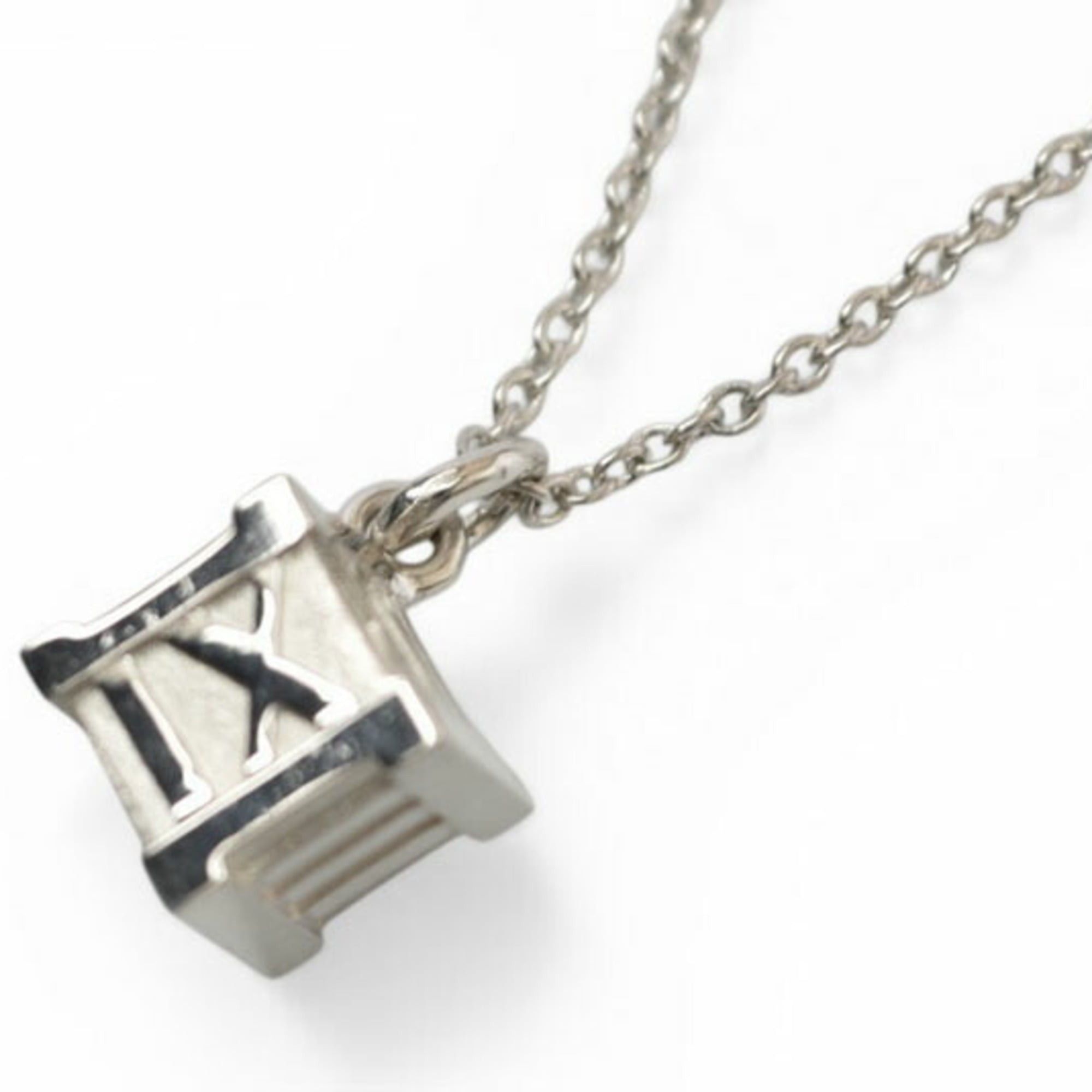 Tiffany & Co. Tiffany & Co. Necklace Pendant, Silver, Atlas Cube, 0.8cm wide Size ONE SIZE - 2 Thumbnail