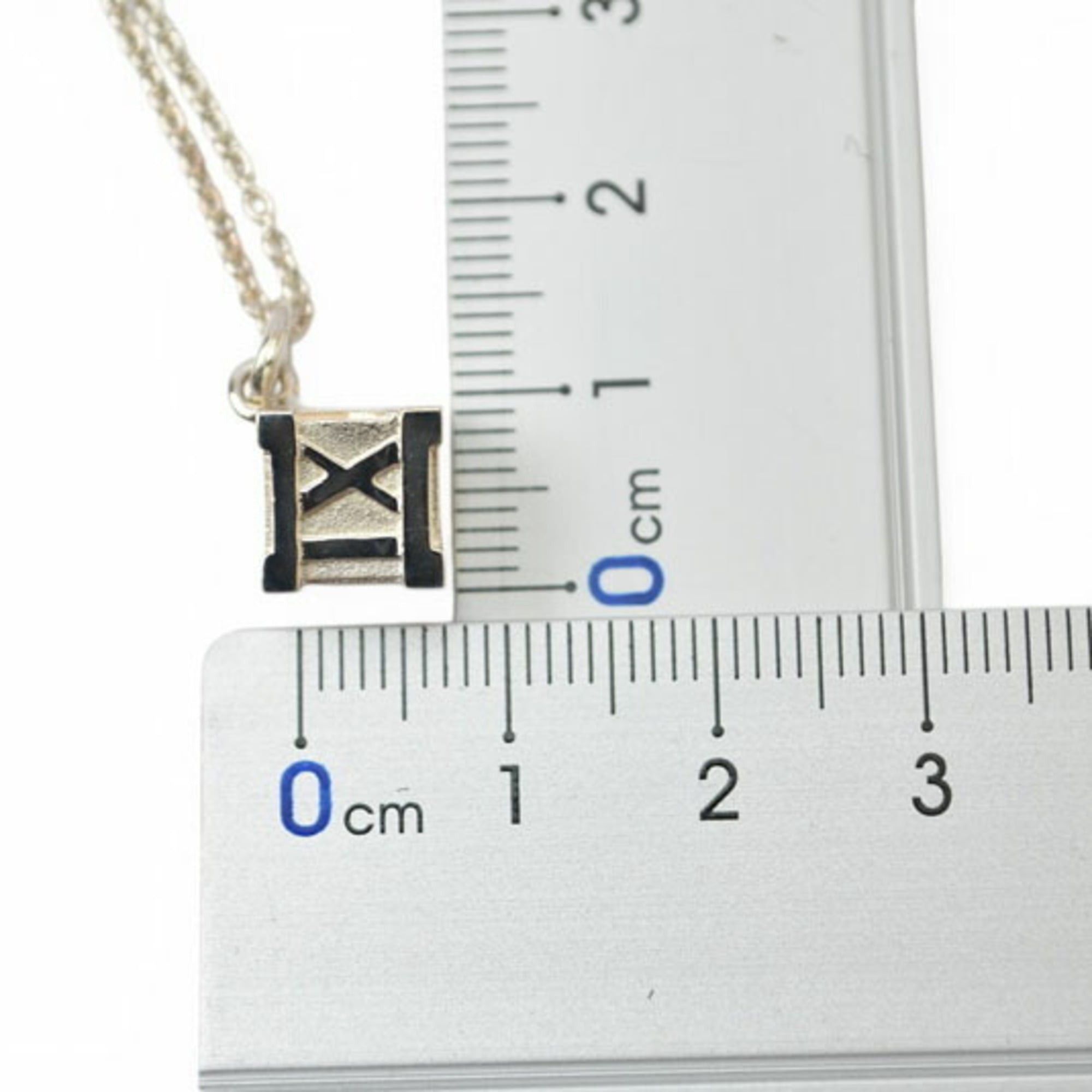 Tiffany & Co. Tiffany & Co. Necklace Pendant, Silver, Atlas Cube, 0.8cm wide Size ONE SIZE - 7 Thumbnail