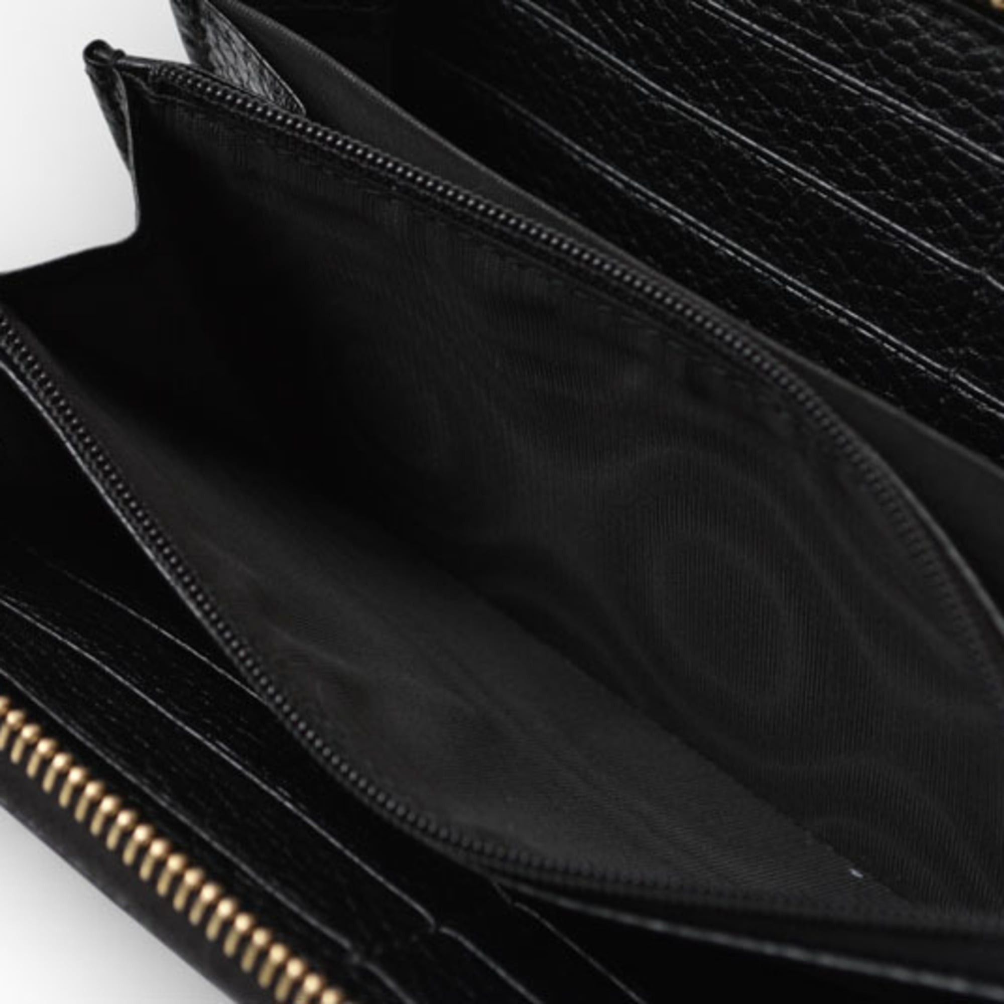 Gucci Gucci Soho Interlocking G Long Wallet, Black, Round, 598187 Size ONE SIZE - 9 Thumbnail
