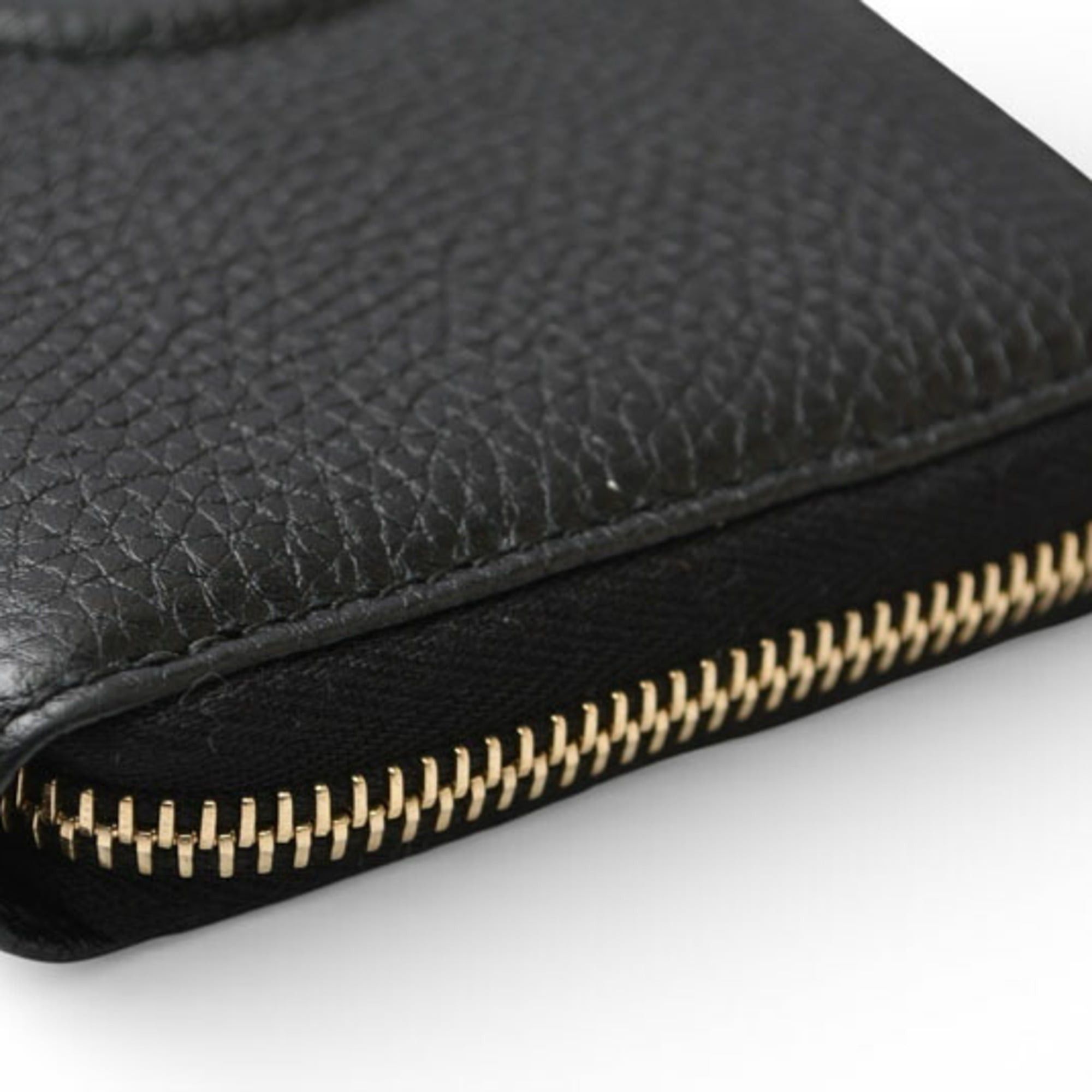 Gucci Gucci Soho Interlocking G Long Wallet, Black, Round, 598187 Size ONE SIZE - 6 Thumbnail