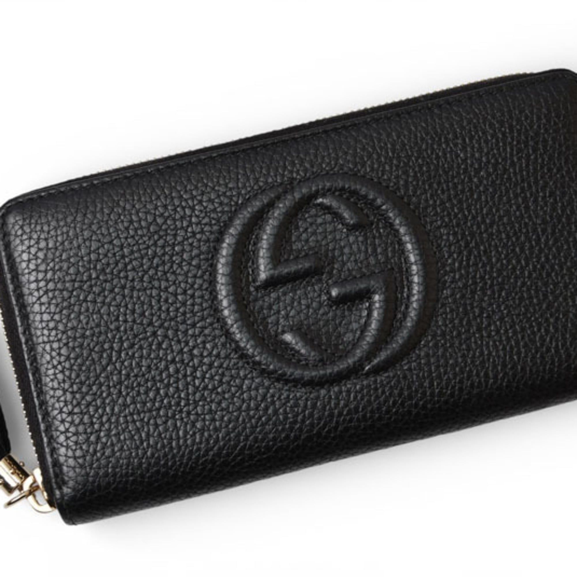 Gucci Gucci Soho Interlocking G Long Wallet, Black, Round, 598187 Size ONE SIZE - 3 Thumbnail