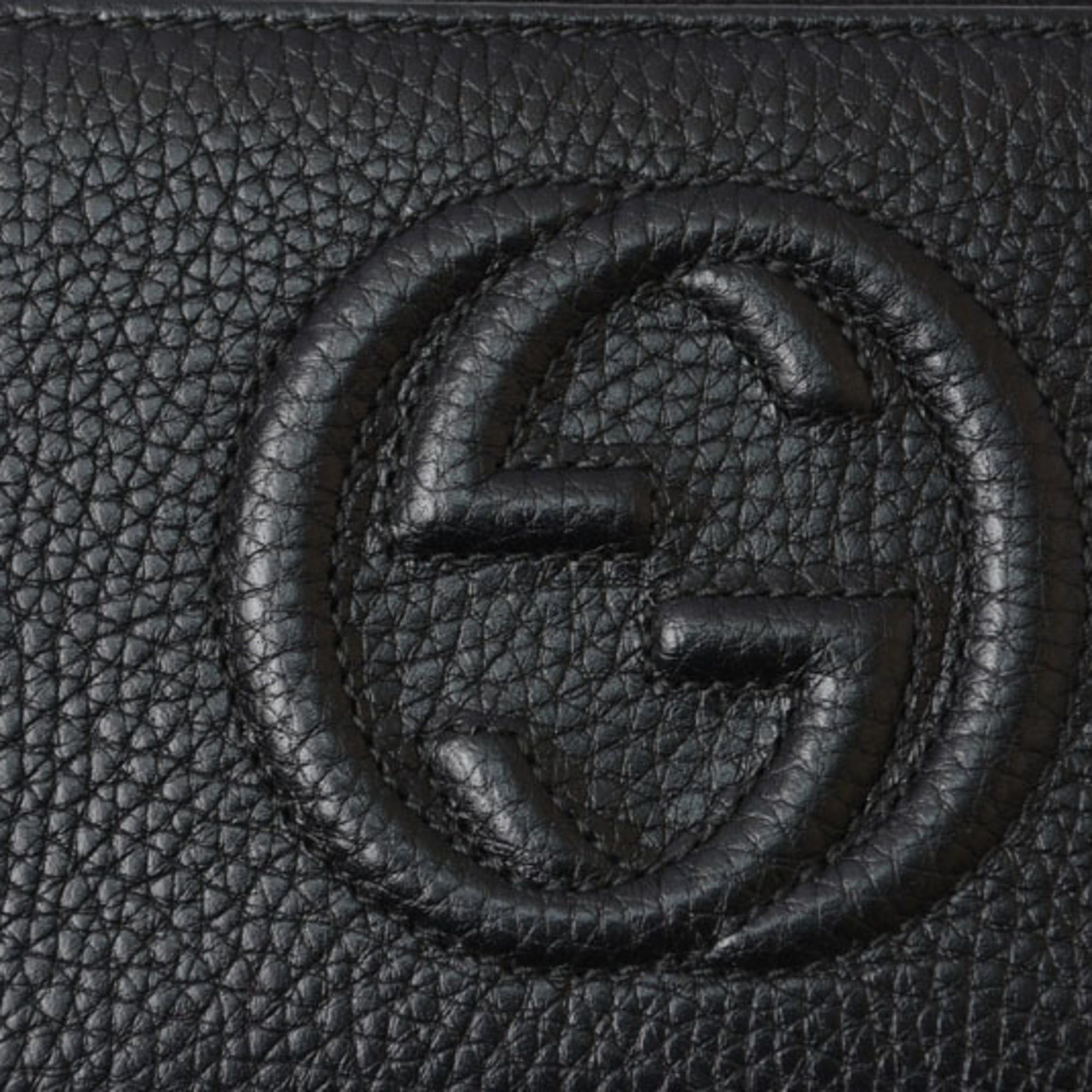 Gucci Gucci Soho Interlocking G Long Wallet, Black, Round, 598187 Size ONE SIZE - 4 Thumbnail