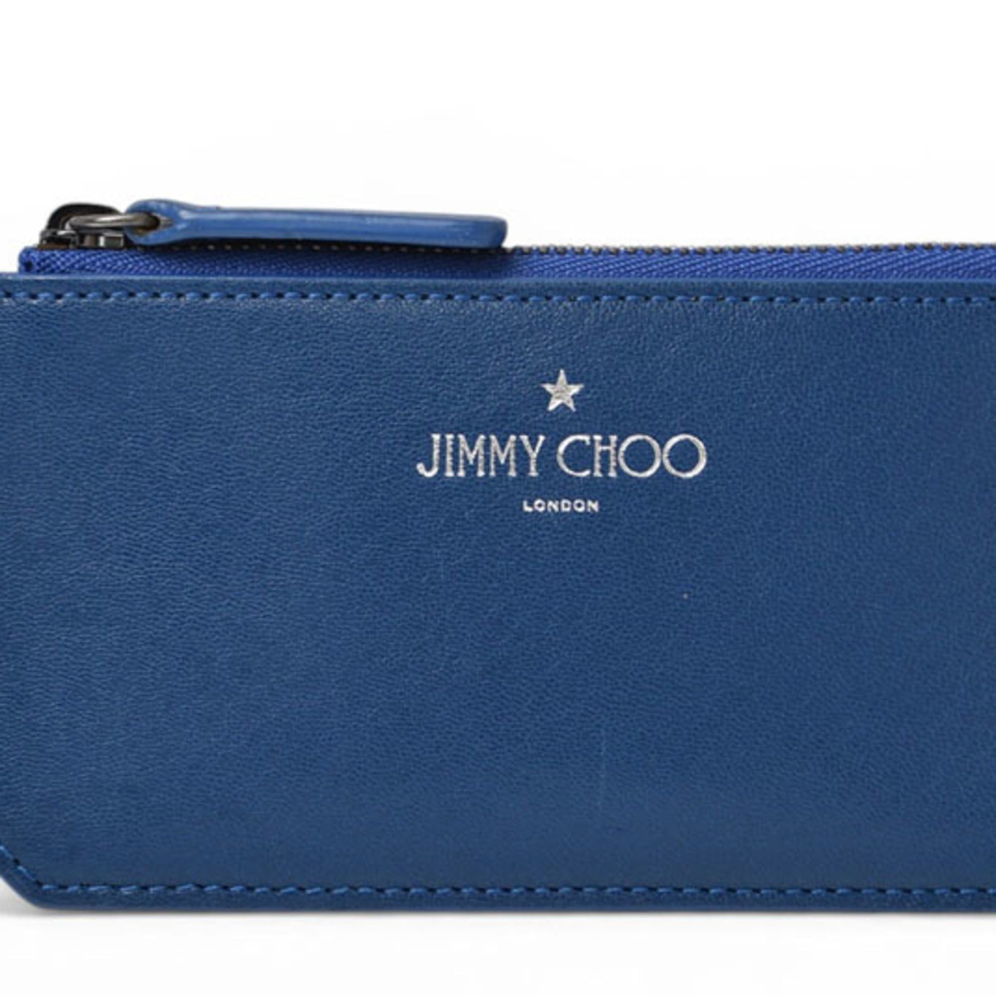 Jimmy Choo Jimmy Choo coin case/card holder, fragment case, blue, 192INGO.SAZ Size ONE SIZE - 2 Thumbnail