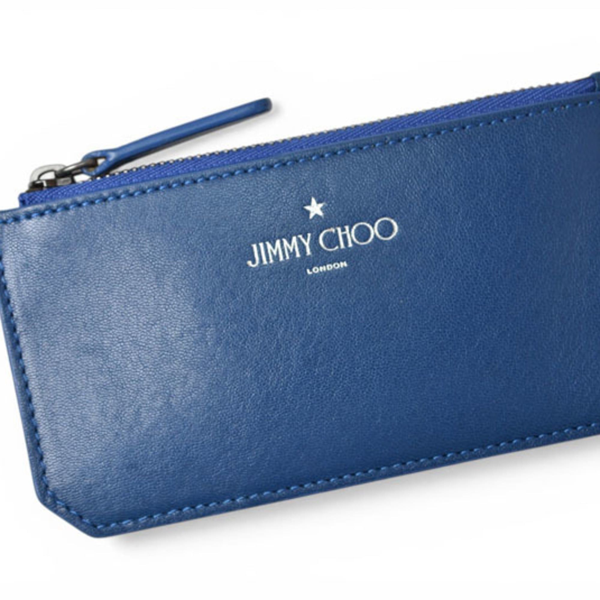 Jimmy Choo Jimmy Choo coin case/card holder, fragment case, blue, 192INGO.SAZ Size ONE SIZE - 3 Thumbnail