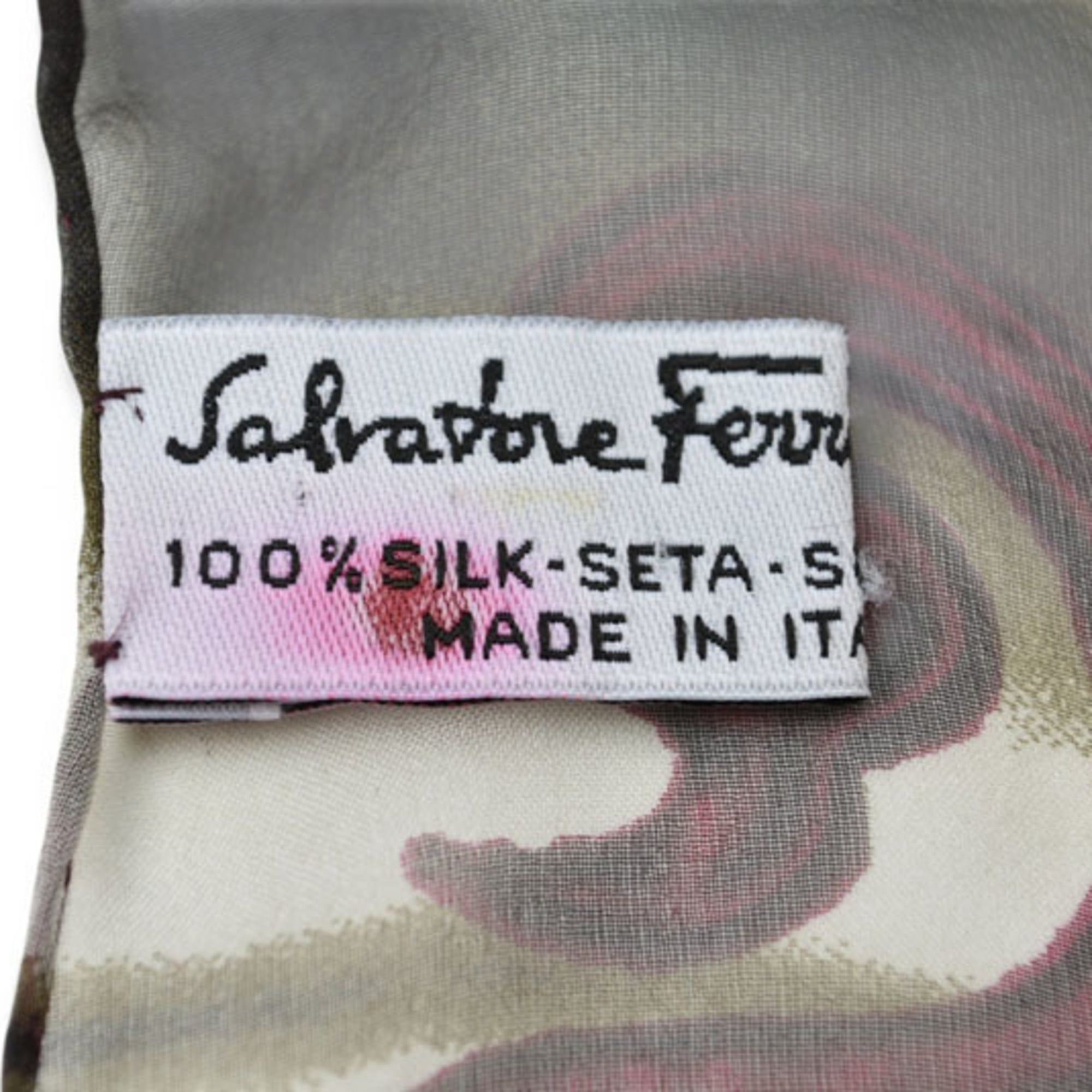 Salvatore Ferragamo Salvatore Ferragamo scarf, muffler, stole, purple, gray. Size ONE SIZE - 6 Thumbnail