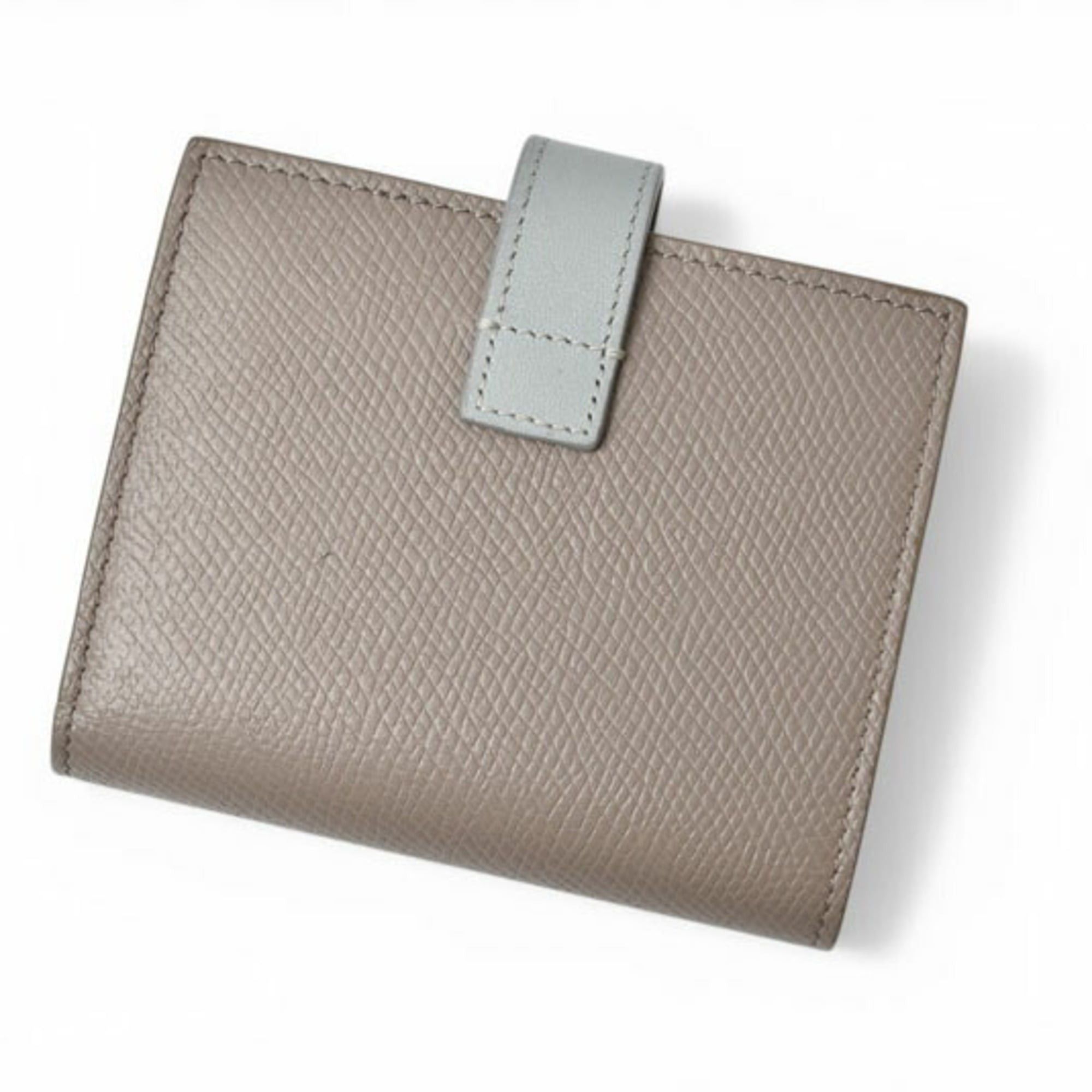 Celine Celine Bi-fold Mini Wallet with Strap - Two-tone Gray and Blue Size ONE SIZE - 4 Thumbnail