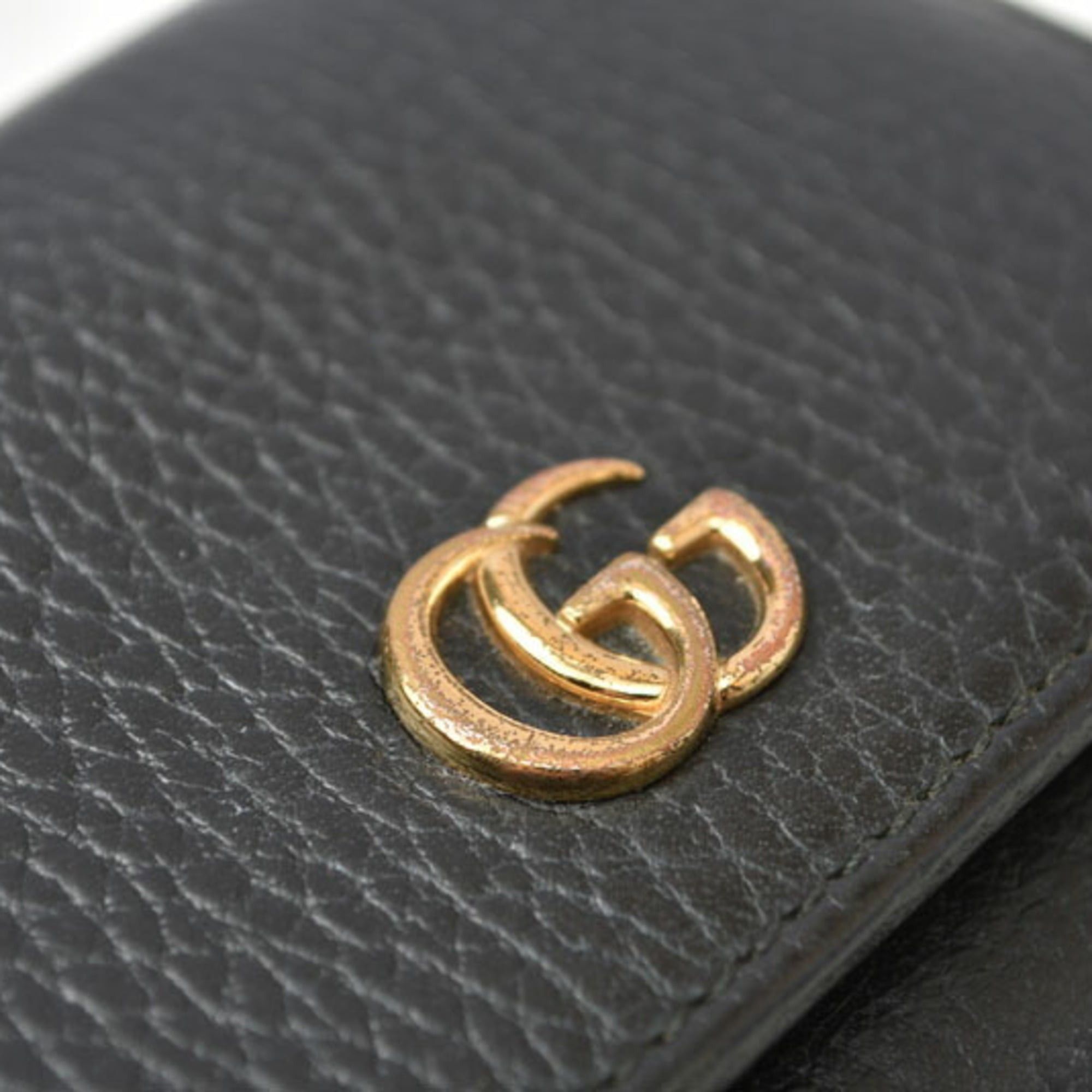 Gucci Gucci Mini Tri-fold Wallet, GUCCI Folding Wallet 474746 PETITE MARMONT, Black Size ONE SIZE - 4 Thumbnail
