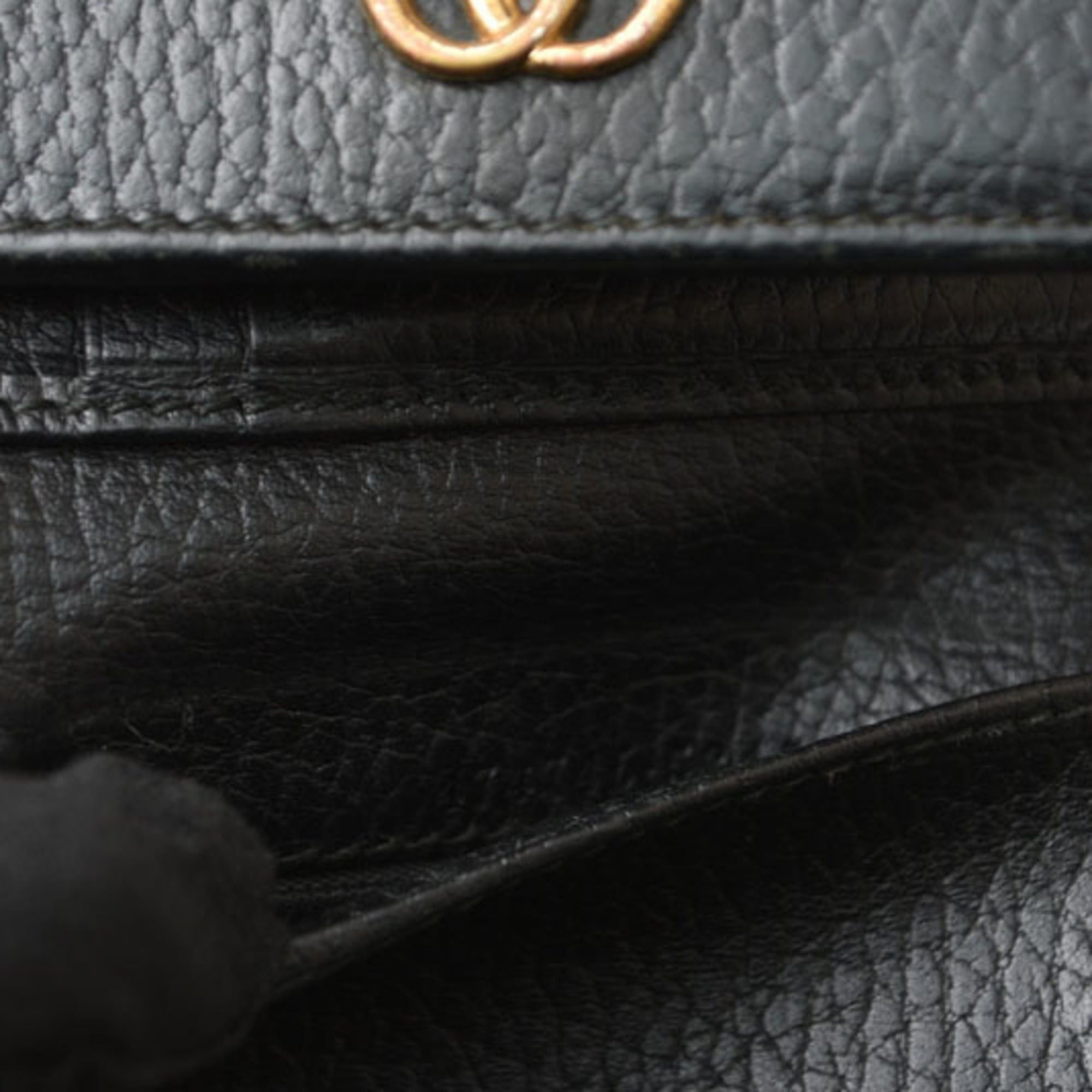 Gucci Gucci Mini Tri-fold Wallet, GUCCI Folding Wallet 474746 PETITE MARMONT, Black Size ONE SIZE - 13 Thumbnail