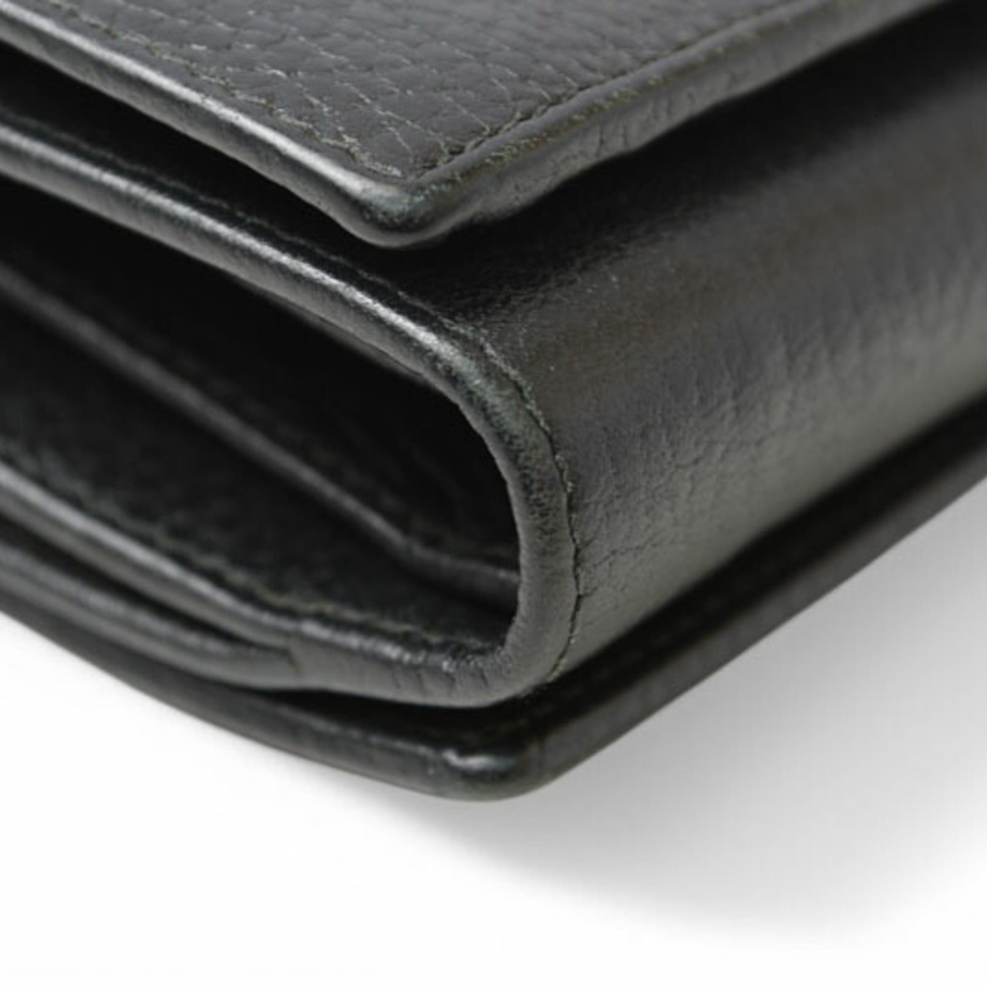 Gucci Gucci Mini Tri-fold Wallet, GUCCI Folding Wallet 474746 PETITE MARMONT, Black Size ONE SIZE - 6 Thumbnail