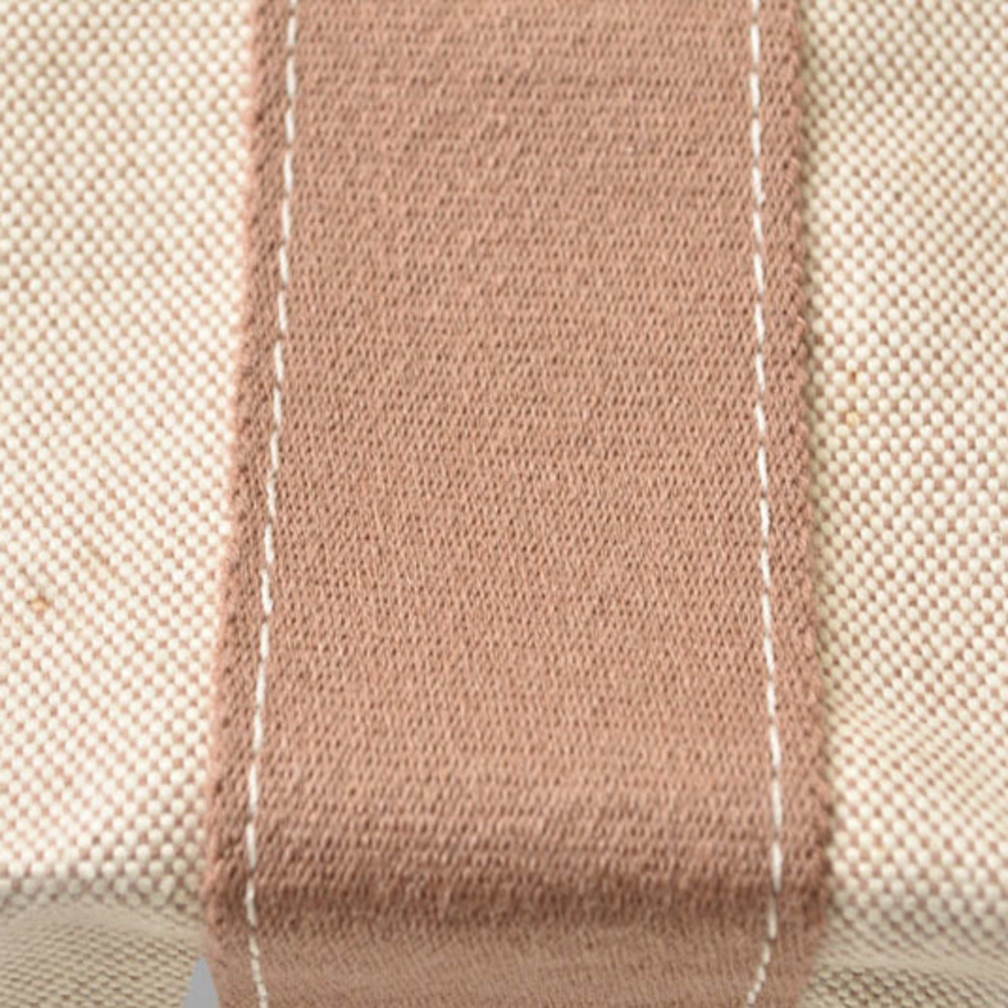 Hermes Hermes tote bag, Bora Cabas de Plage GM, palladium hardware, canvas, beige. Size ONE SIZE - 11 Thumbnail