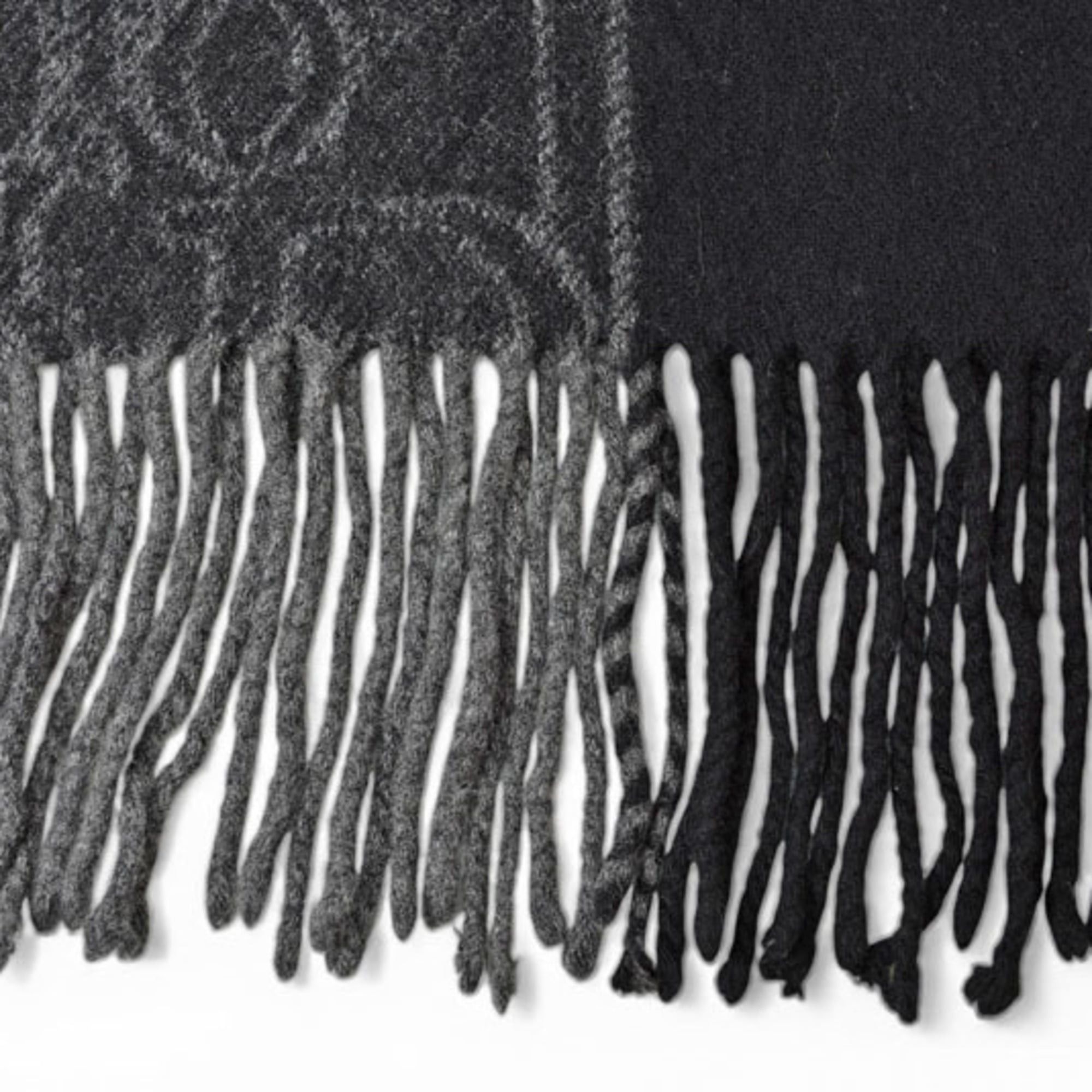 Dior Christian Dior Scarf, Winter Wool, Cashmere, Trotter Pattern, Black, Gray Size ONE SIZE - 5 Thumbnail