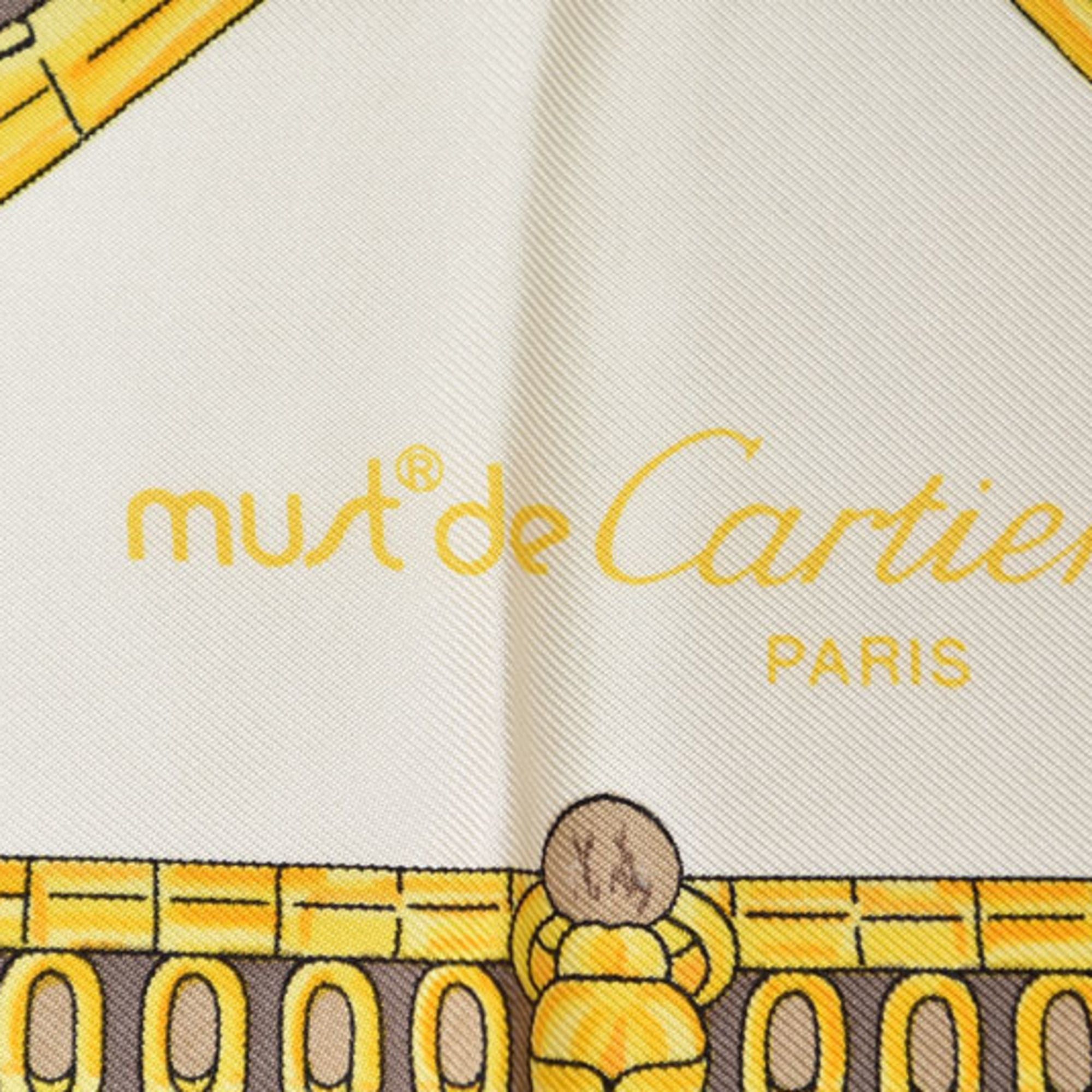 Cartier Cartier scarf/muffler/shawl, leopard print, gold and pink, unused. Size ONE SIZE - 5 Thumbnail