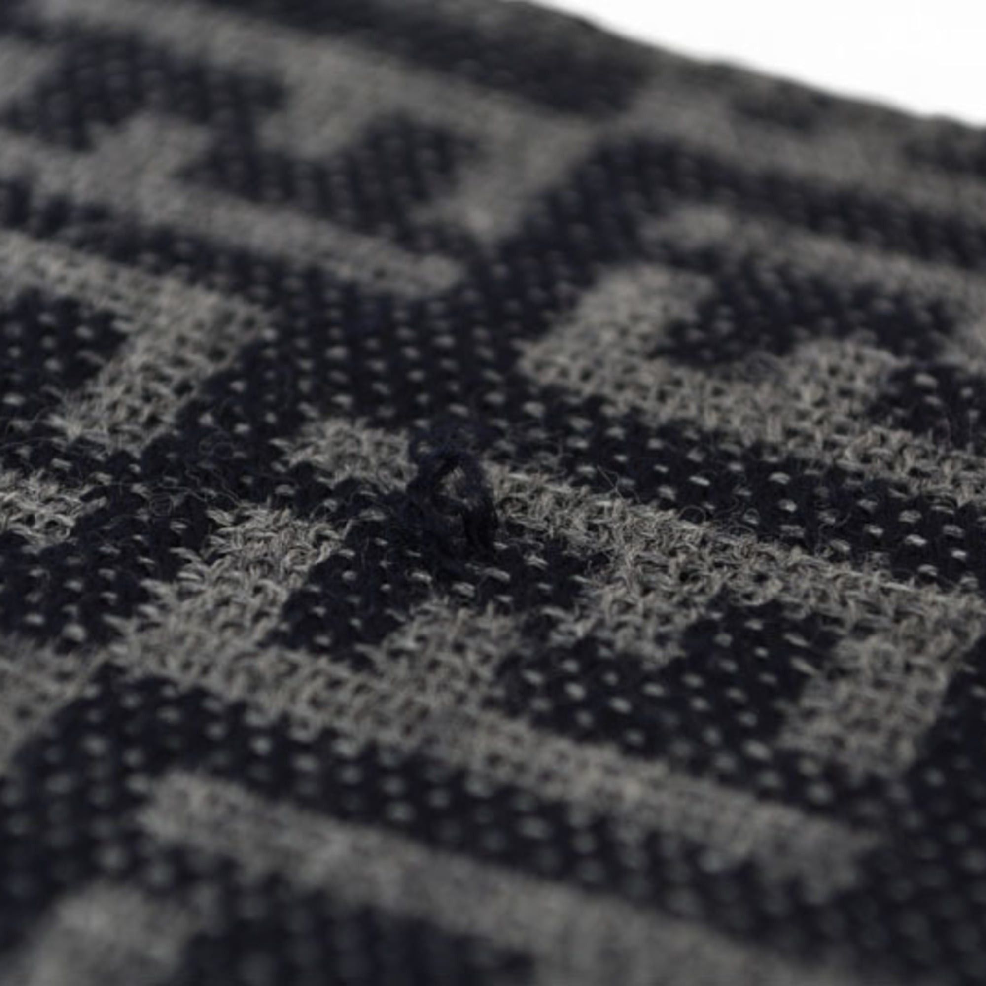 Fendi Fendi Scarf, Winter Reversible, 100% Wool, FF Zucca Pattern, Black/Gray Size ONE SIZE - 5 Thumbnail