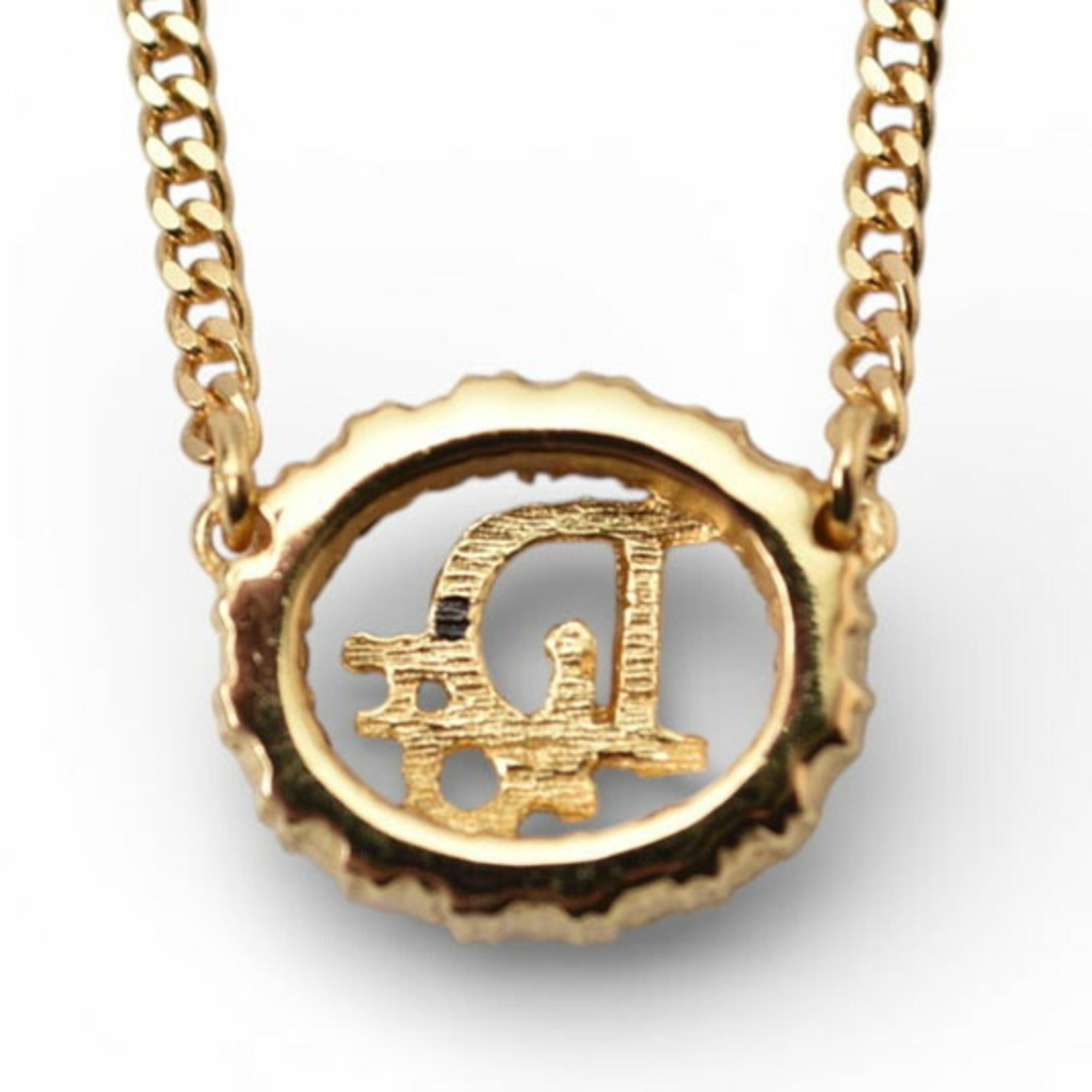 Dior Christian Dior necklace, rhinestone, gold. Size ONE SIZE - 7 Thumbnail
