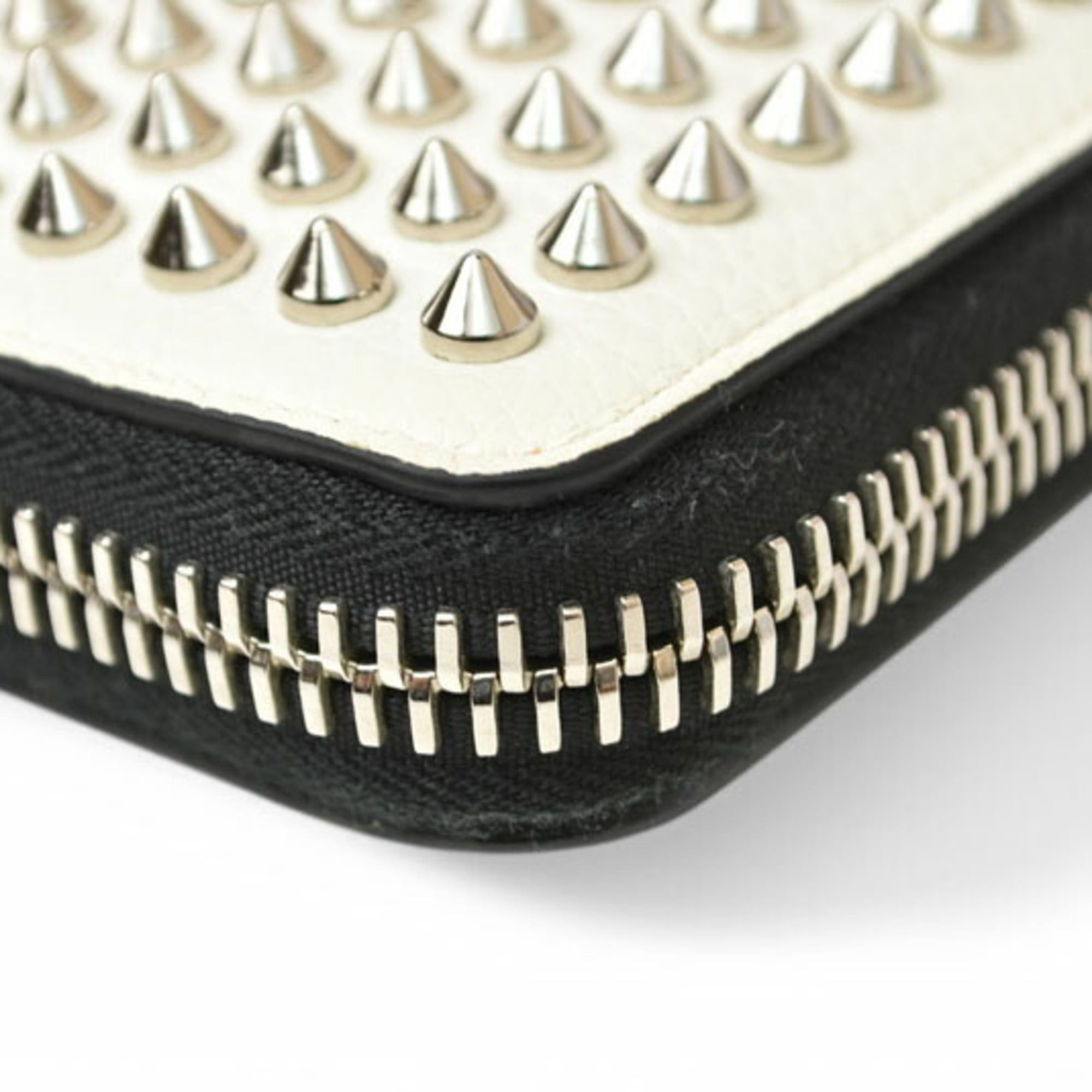 Christian Louboutin Christian Louboutin Panettone Zipped Long Wallet, White, 1165044W167 Size ONE SIZE - 5 Thumbnail