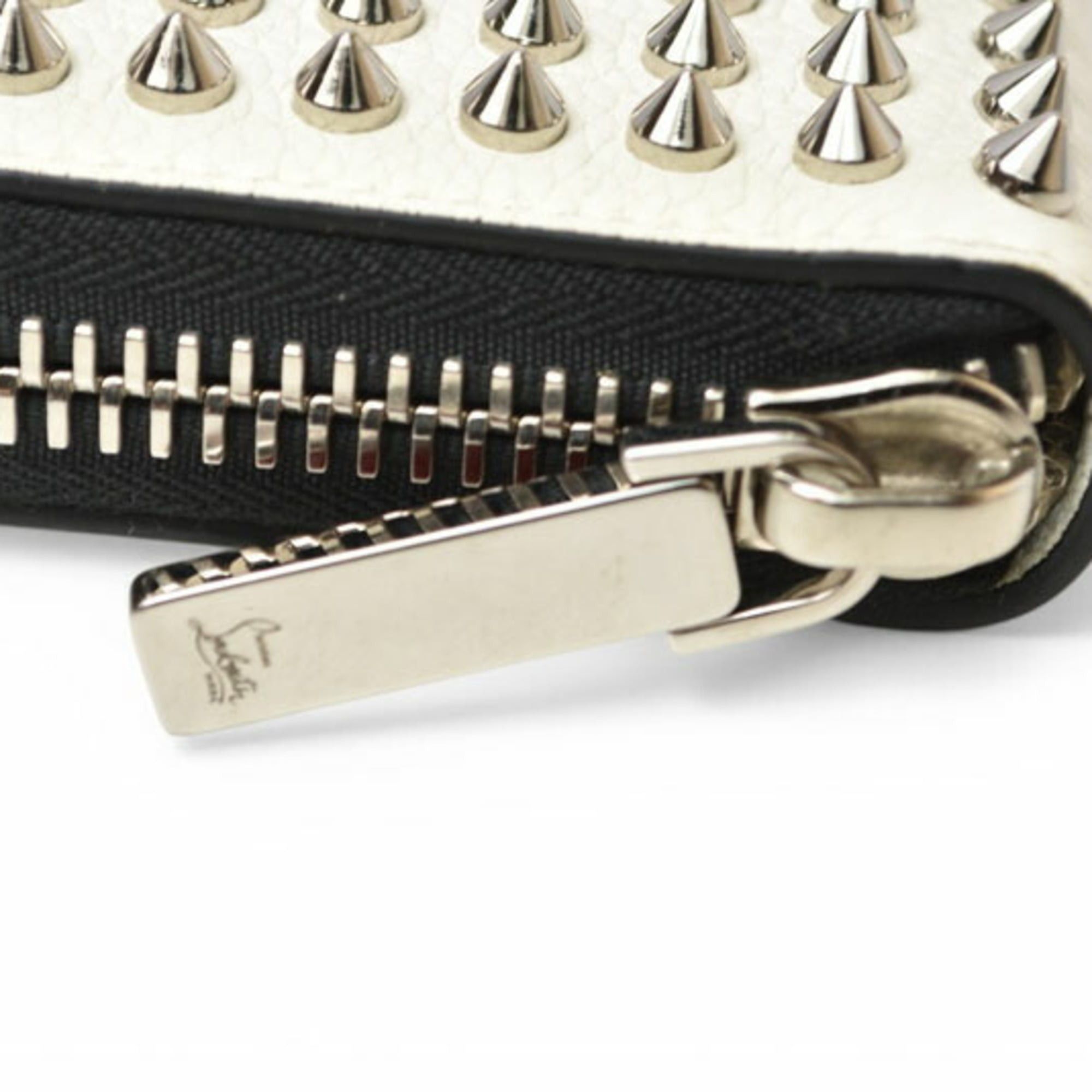 Christian Louboutin Christian Louboutin Panettone Zipped Long Wallet, White, 1165044W167 Size ONE SIZE - 3 Thumbnail