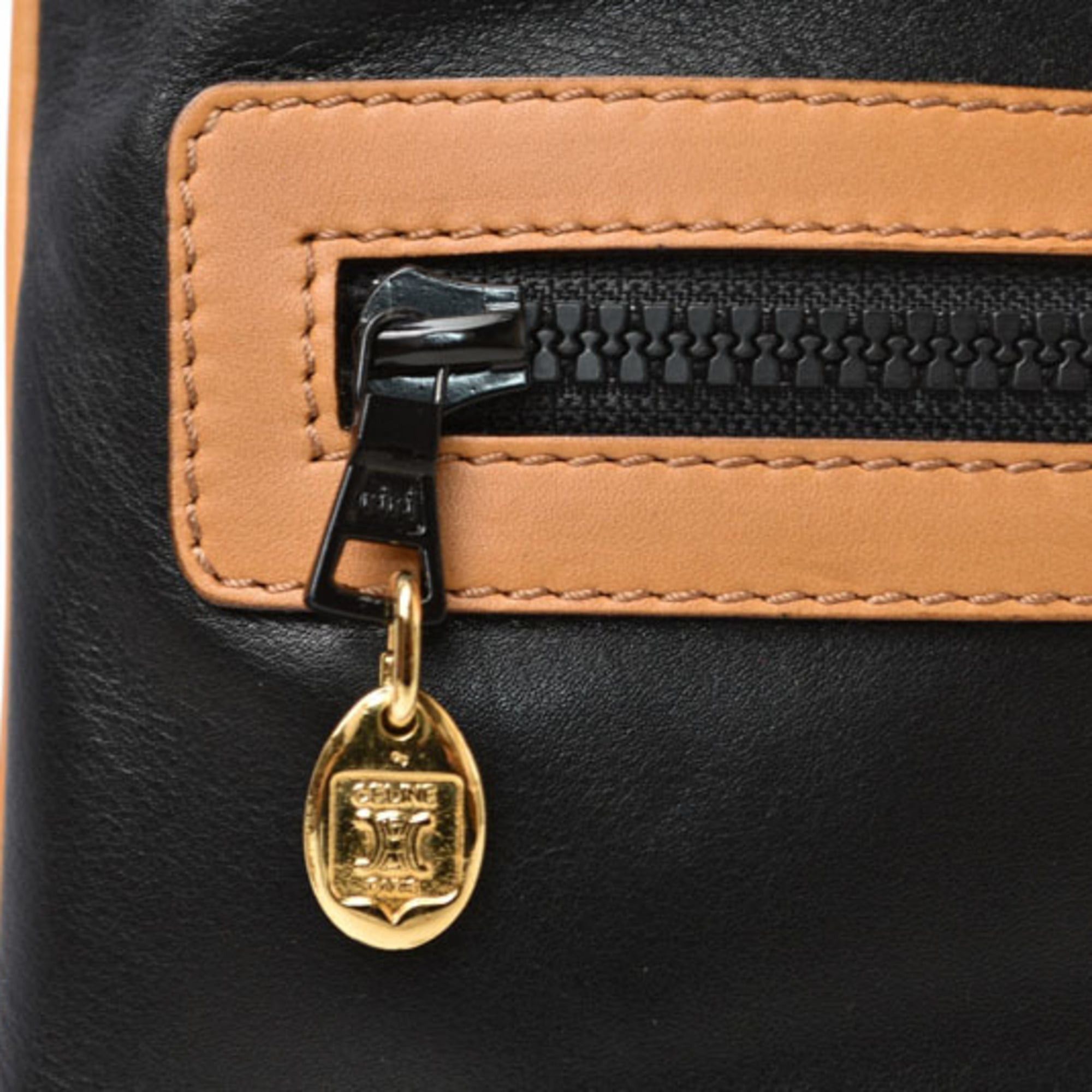 Celine Celine Clutch Pouch Bag CELINE Triomphe Black Size ONE SIZE - 8 Thumbnail