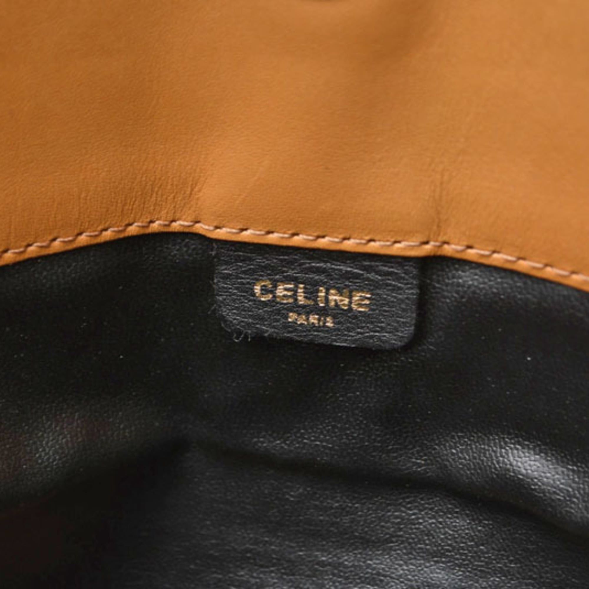 Celine Celine Clutch Pouch Bag CELINE Triomphe Black Size ONE SIZE - 9 Thumbnail