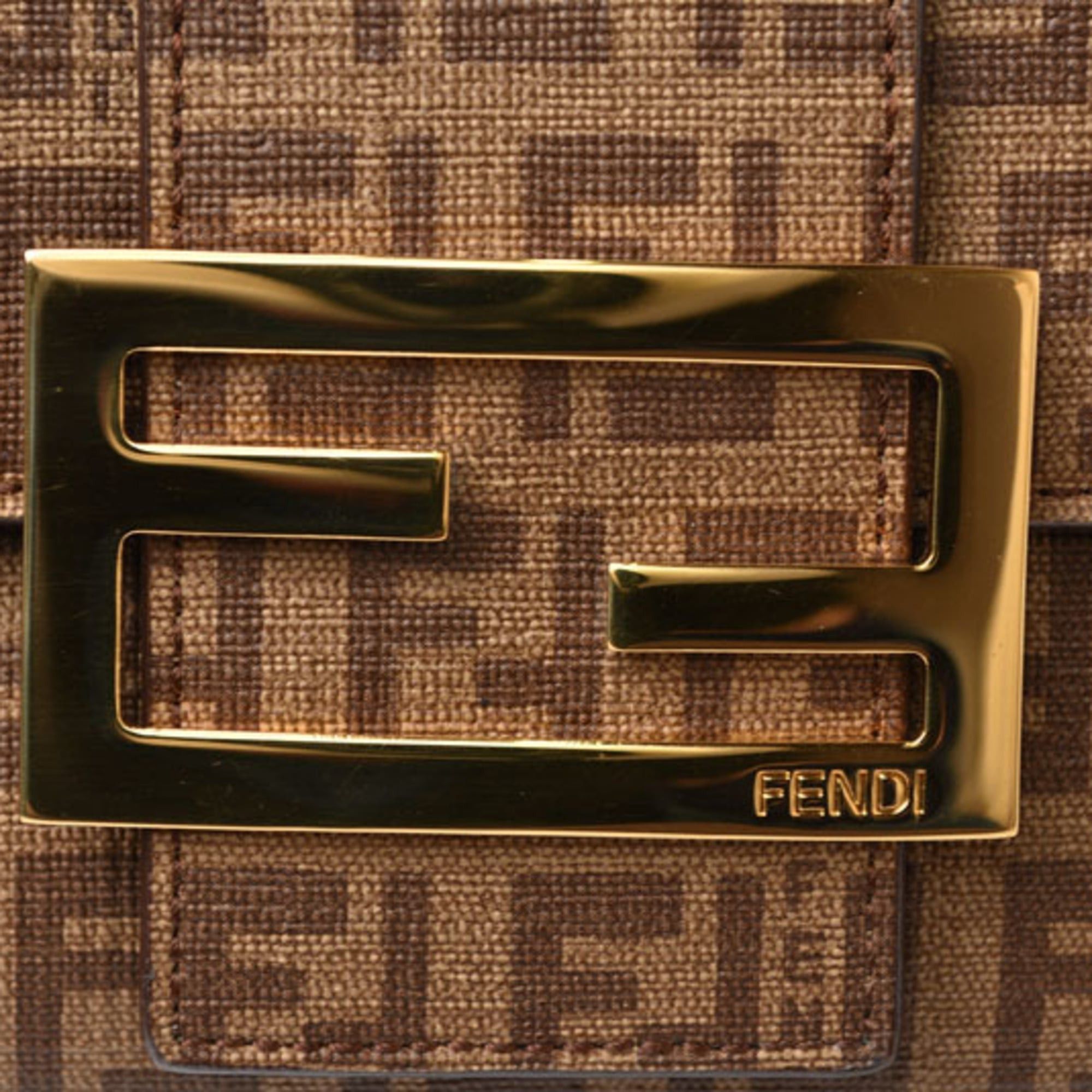 Fendi Fendi Long Wallet 8M0021 YG1 ZUCCA Pattern Beige Brown Size ONE SIZE - 11 Thumbnail