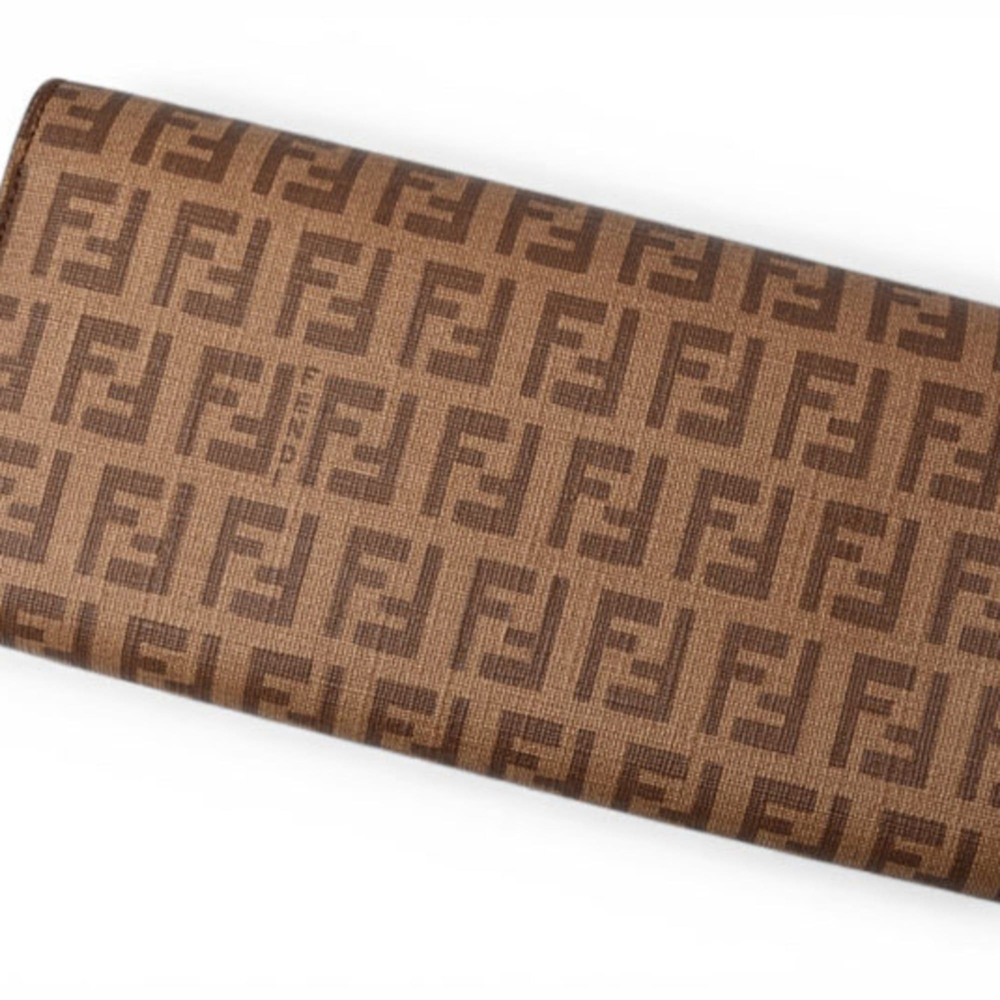 Fendi Fendi Long Wallet 8M0021 YG1 ZUCCA Pattern Beige Brown Size ONE SIZE - 4 Thumbnail