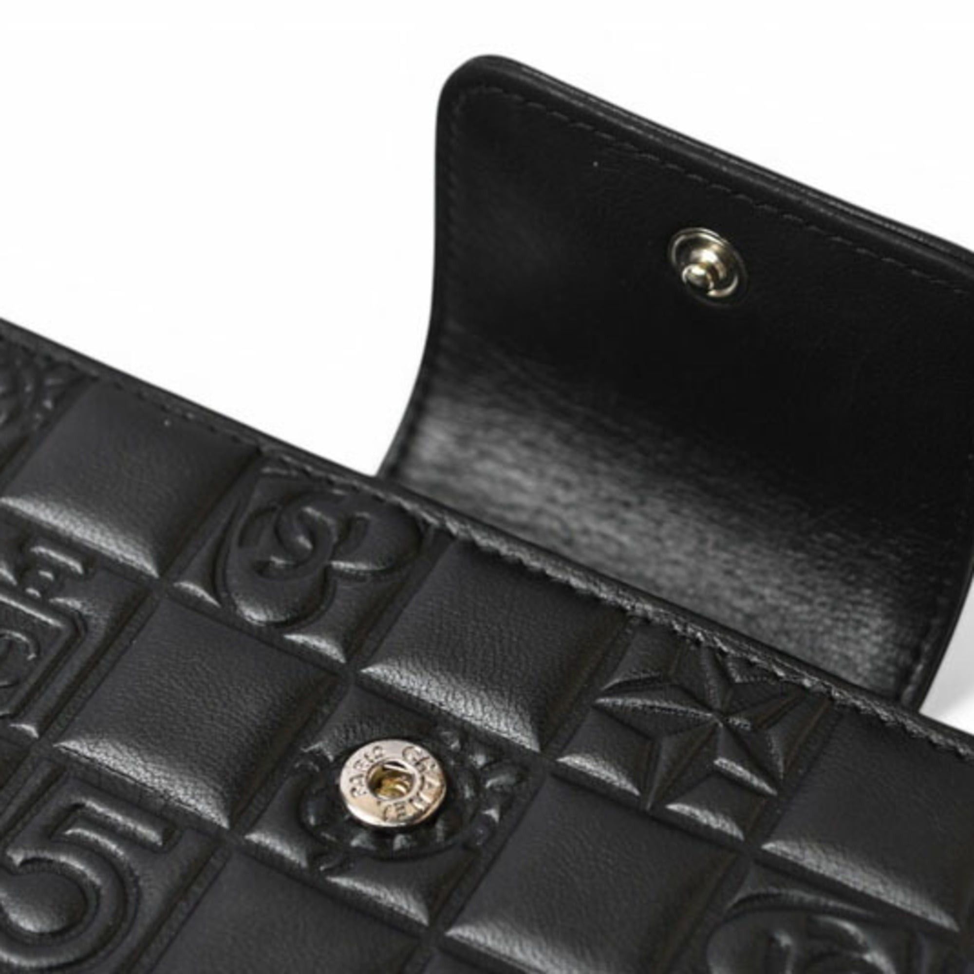 Chanel Chanel Long Wallet Lambskin Icon Black Size ONE SIZE - 12 Thumbnail