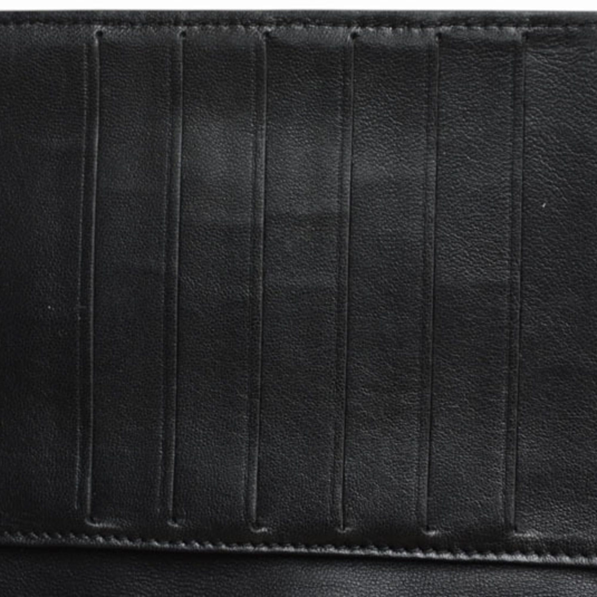 Chanel Chanel Long Wallet Lambskin Icon Black Size ONE SIZE - 8 Thumbnail