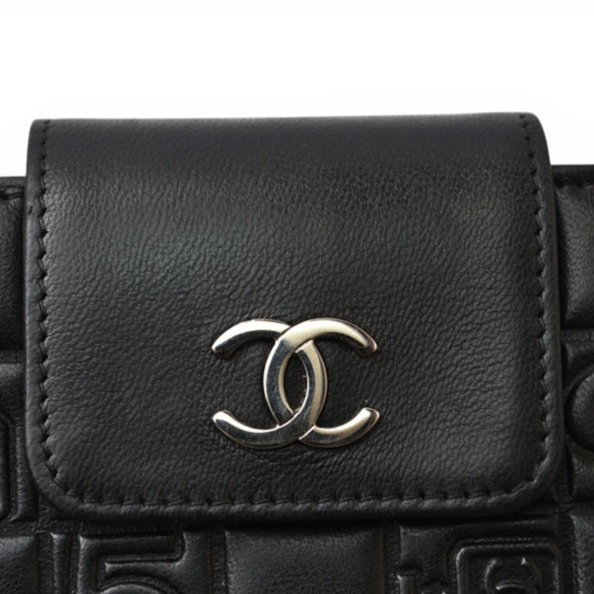 Chanel Chanel Long Wallet Lambskin Icon Black Size ONE SIZE - 5 Thumbnail