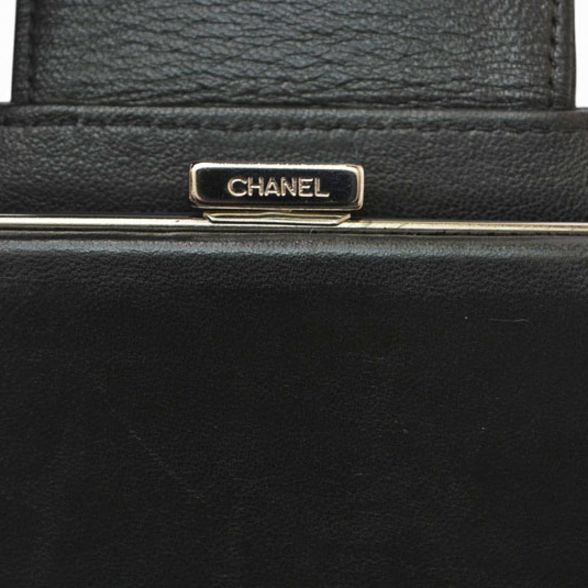 Chanel Chanel Long Wallet Lambskin Icon Black Size ONE SIZE - 15 Thumbnail