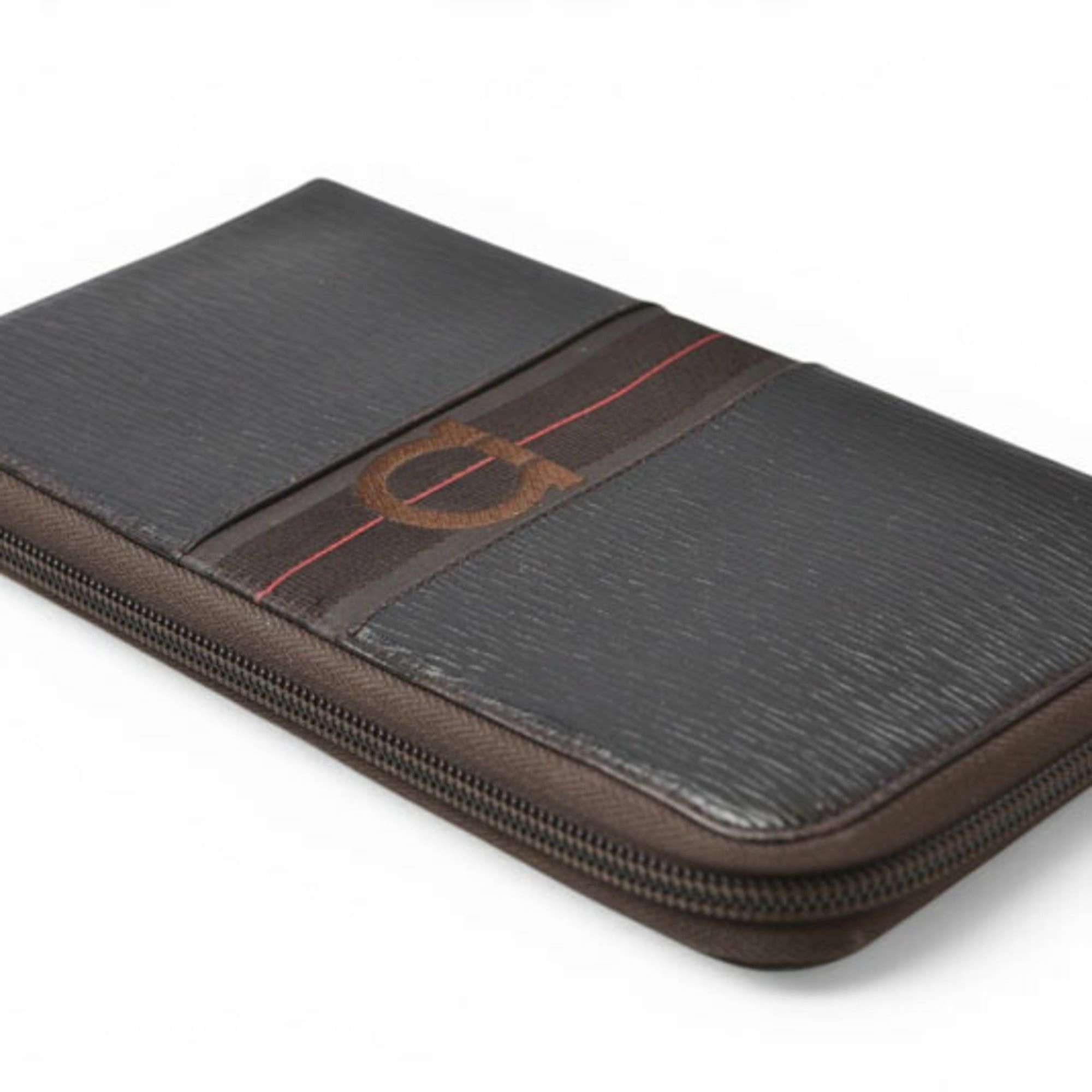Salvatore Ferragamo Salvatore Ferragamo Long Wallet Multi Gancini Dark Brown 66 9632 01 Size ONE SIZE - 3 Thumbnail