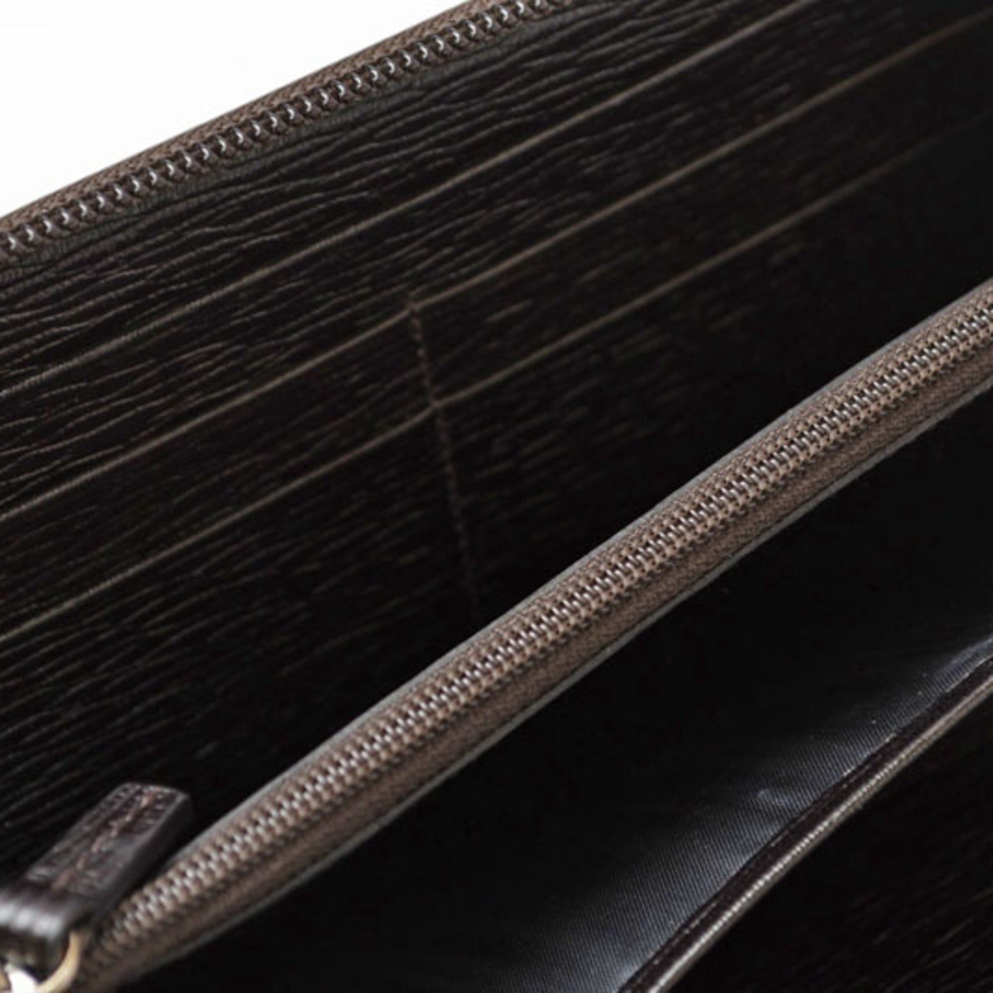Salvatore Ferragamo Salvatore Ferragamo Long Wallet Multi Gancini Dark Brown 66 9632 01 Size ONE SIZE - 10 Thumbnail