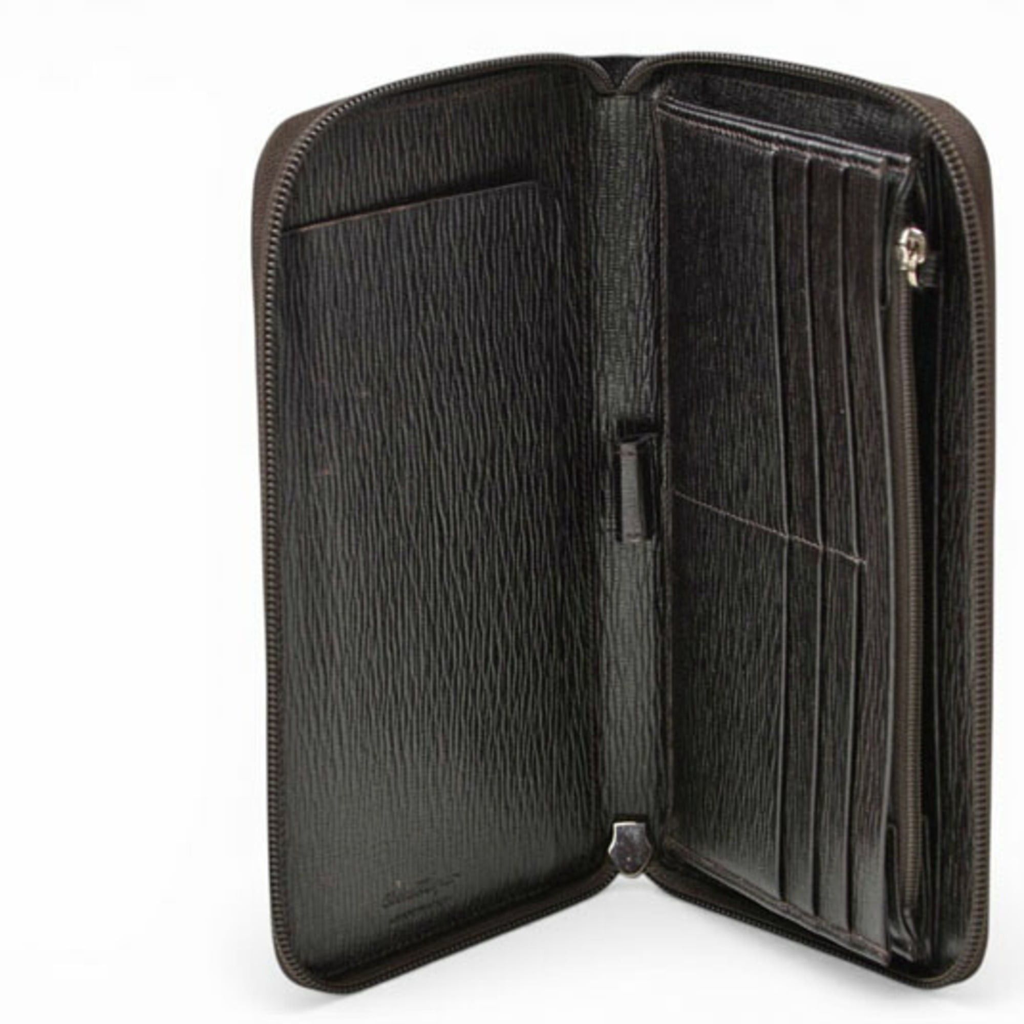 Salvatore Ferragamo Salvatore Ferragamo Long Wallet Multi Gancini Dark Brown 66 9632 01 Size ONE SIZE - 6 Thumbnail