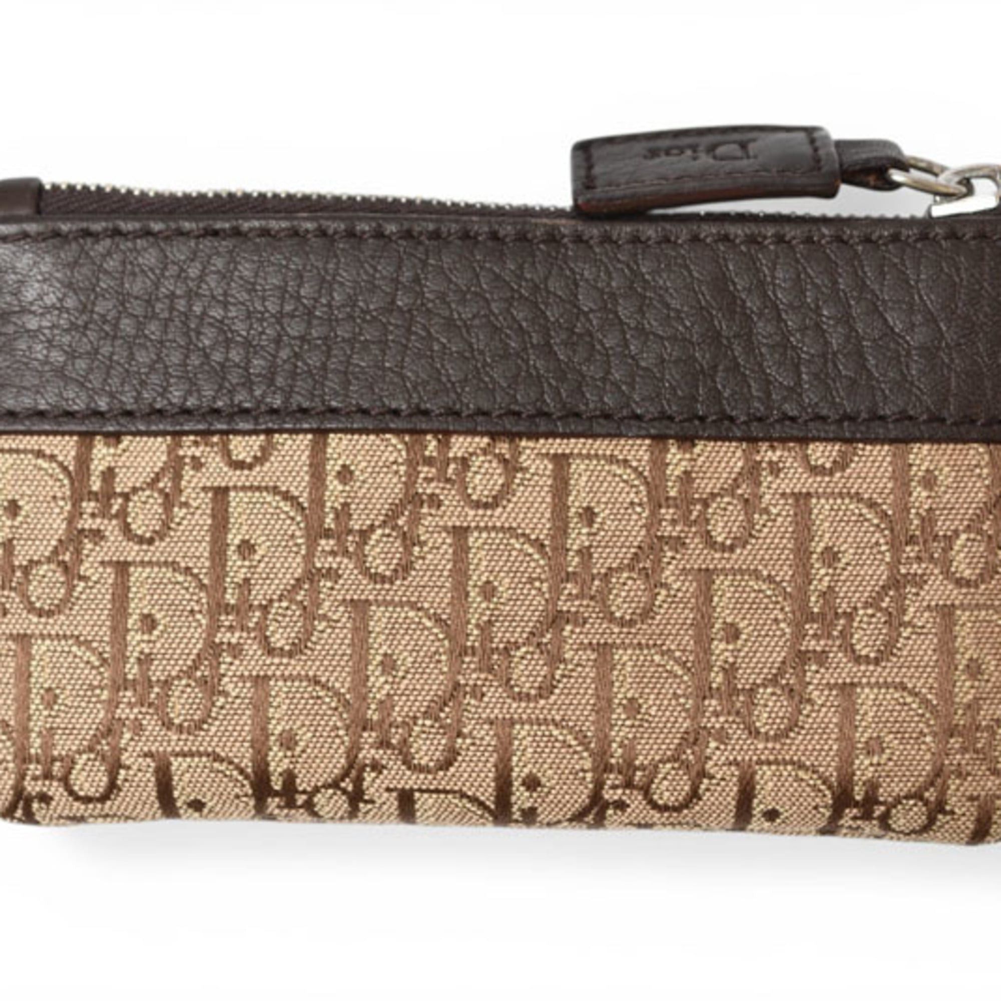 Dior Christian Dior Key Pouch Coin Case - Street Chic Beige Brown Size ONE SIZE - 4 Thumbnail