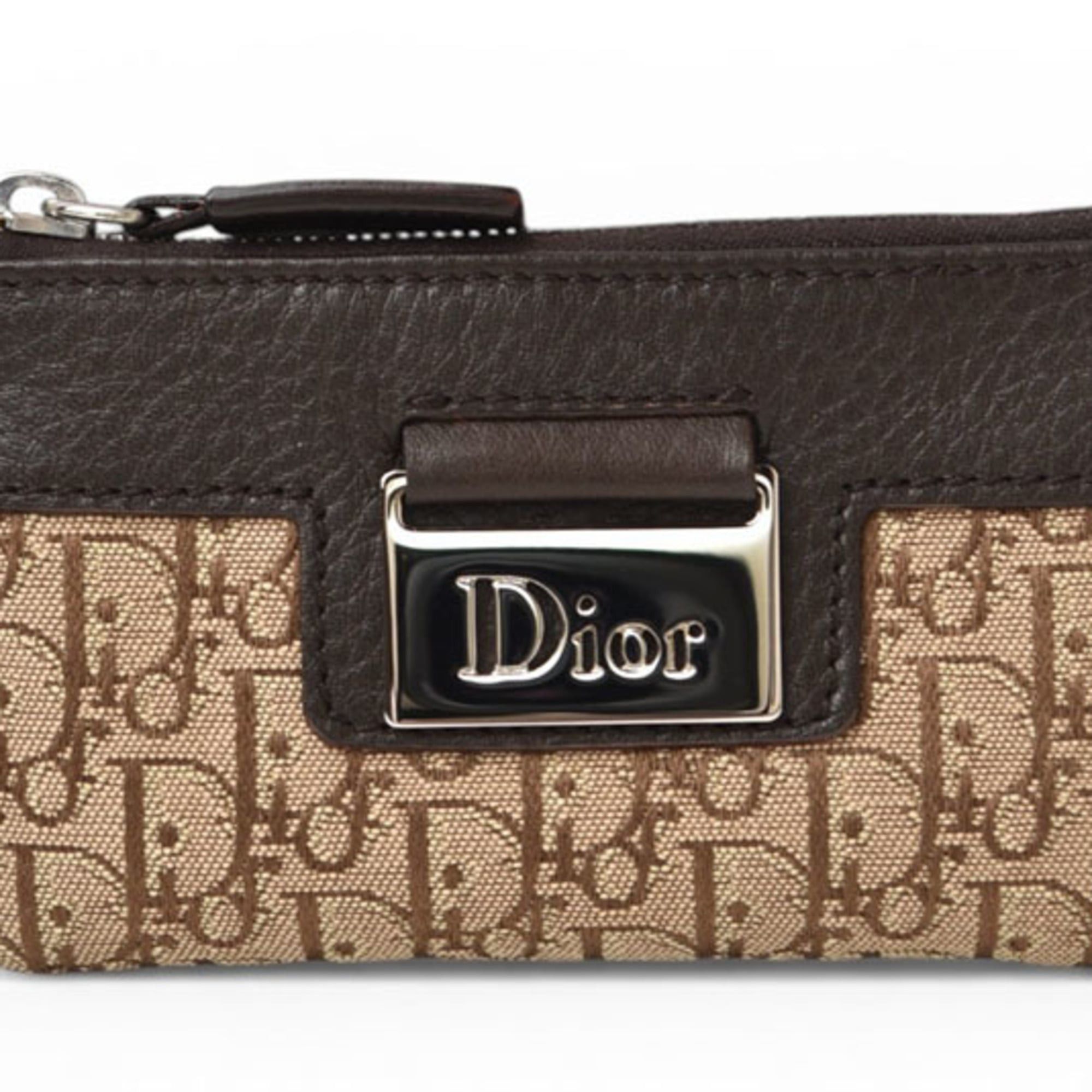 Dior Christian Dior Key Pouch Coin Case - Street Chic Beige Brown Size ONE SIZE - 2 Thumbnail