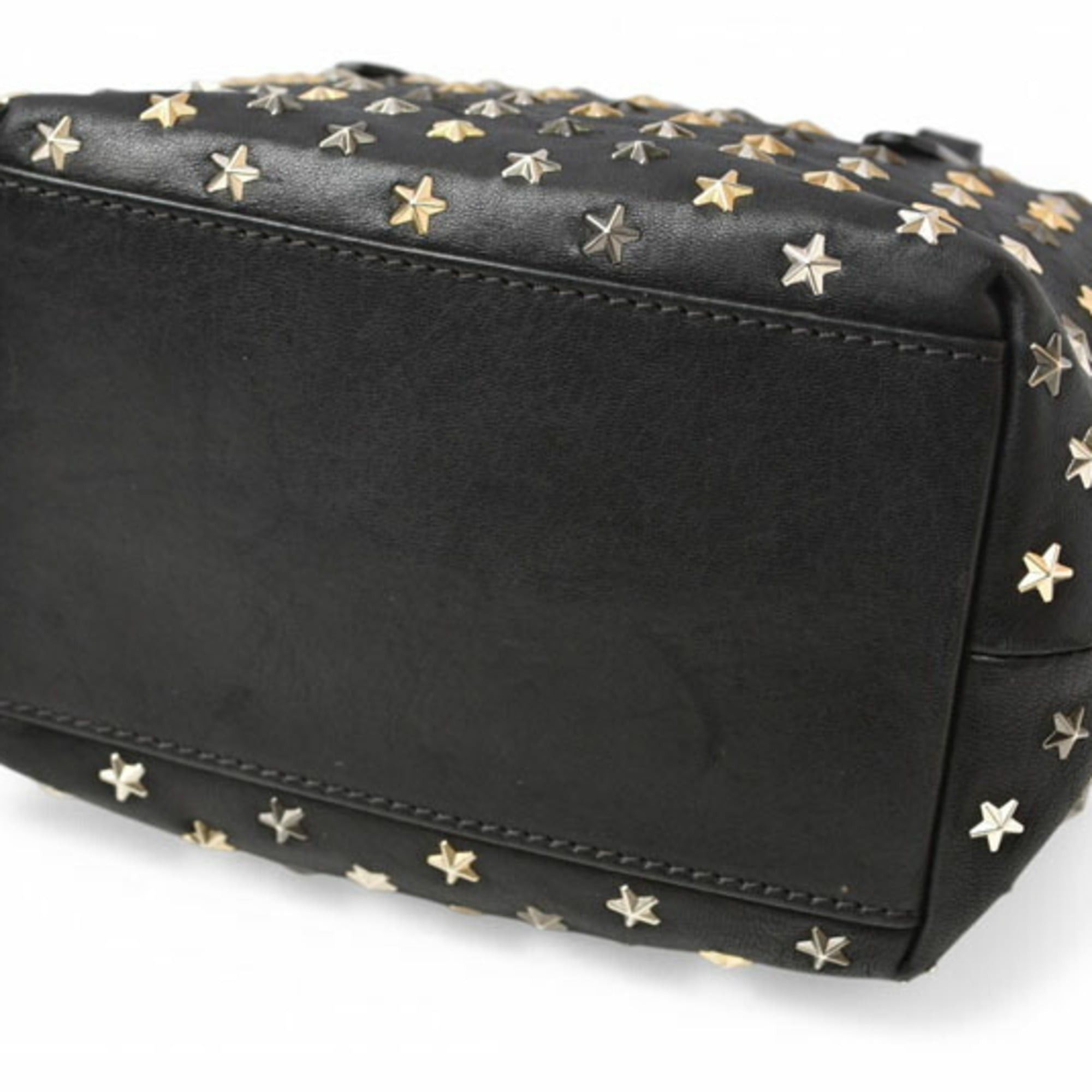 Jimmy Choo Jimmy Choo handbag/shoulder bag, JIMMY CHOO 2-way Mini Sara, leather, star studs, black mix. Size ONE SIZE - 10 Thumbnail