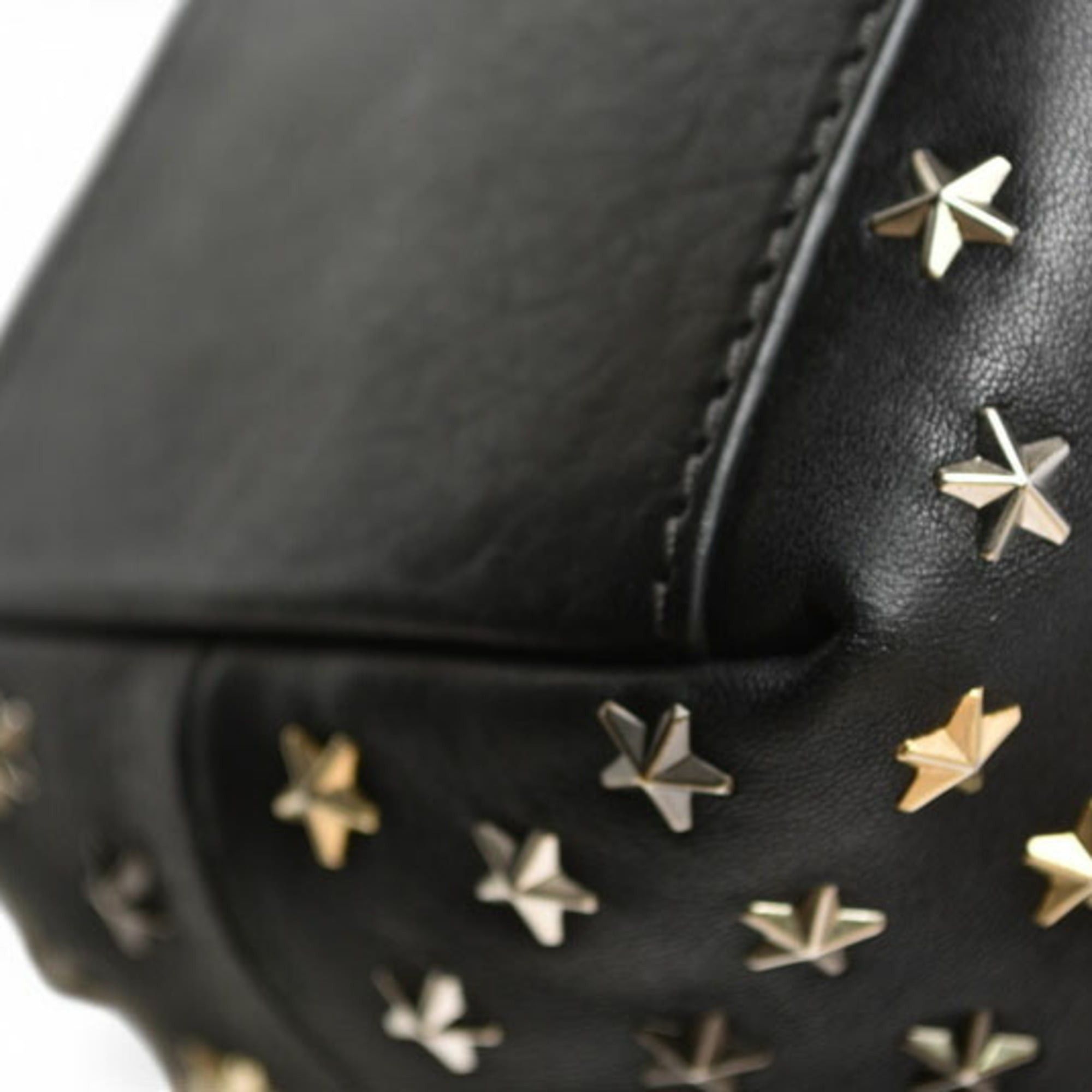 Jimmy Choo Jimmy Choo handbag/shoulder bag, JIMMY CHOO 2-way Mini Sara, leather, star studs, black mix. Size ONE SIZE - 11 Thumbnail