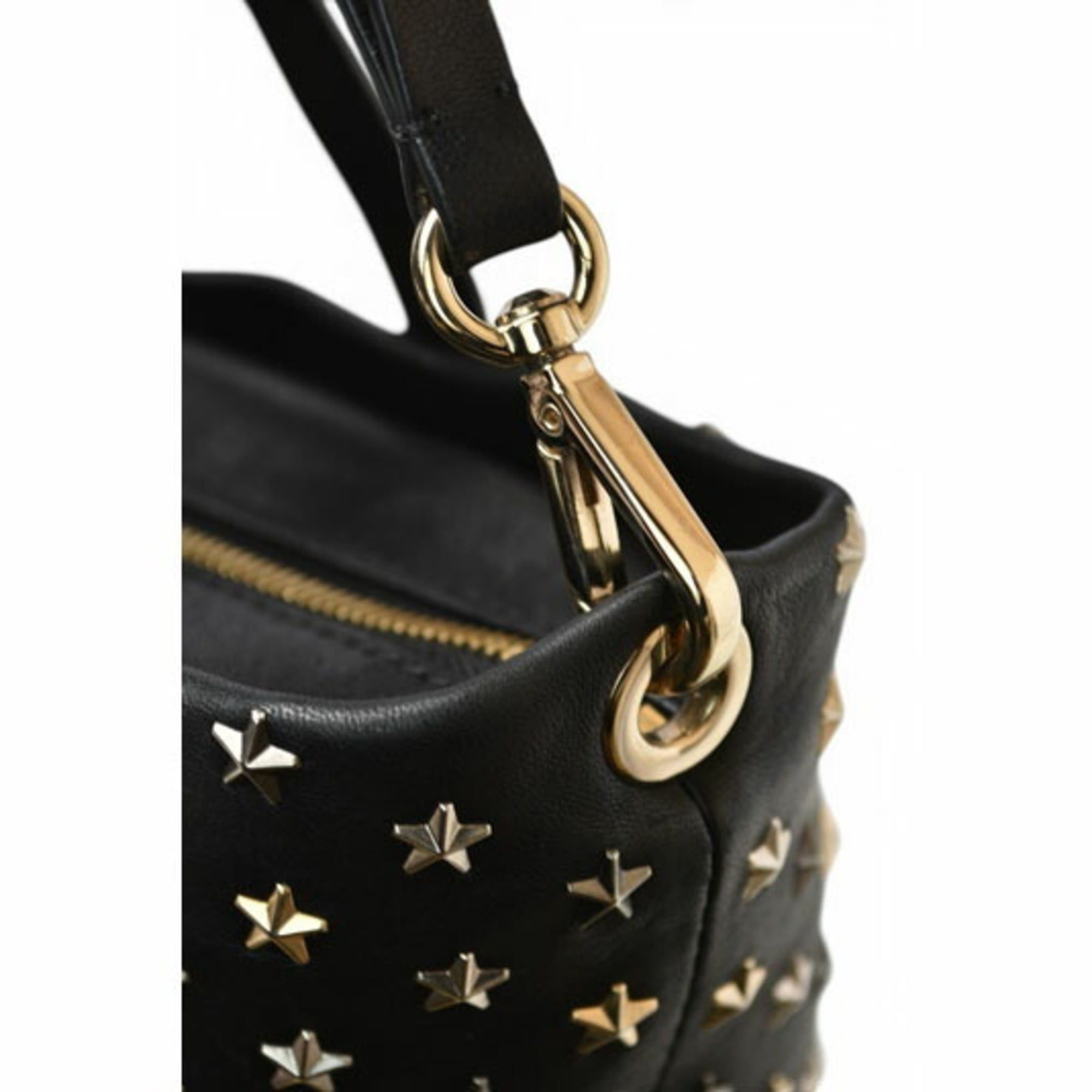 Jimmy Choo Jimmy Choo handbag/shoulder bag, JIMMY CHOO 2-way Mini Sara, leather, star studs, black mix. Size ONE SIZE - 4 Thumbnail