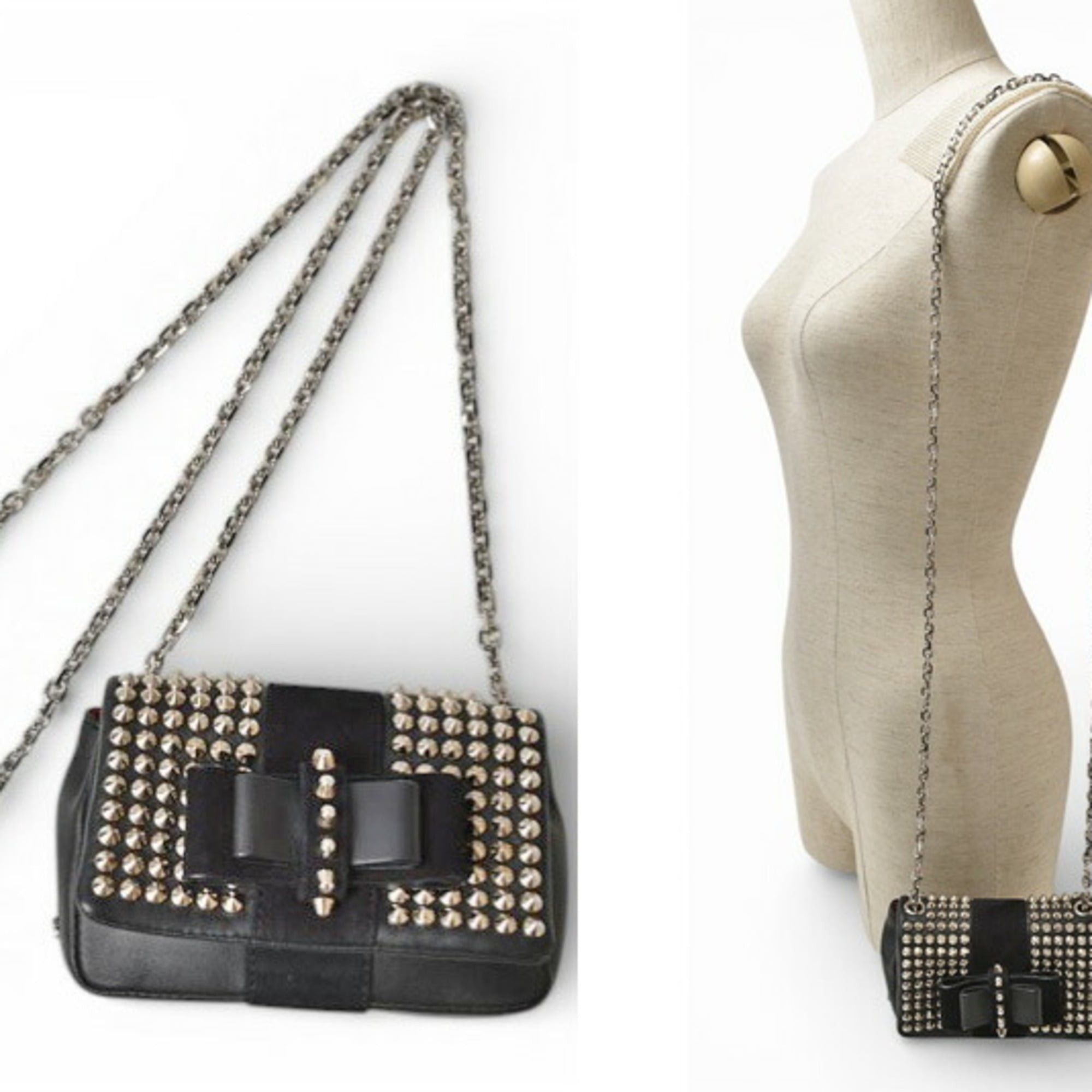 Christian Louboutin Christian Louboutin Chain Mini Shoulder Bag 2-way Sweet Charity Black Size ONE SIZE - 3 Thumbnail