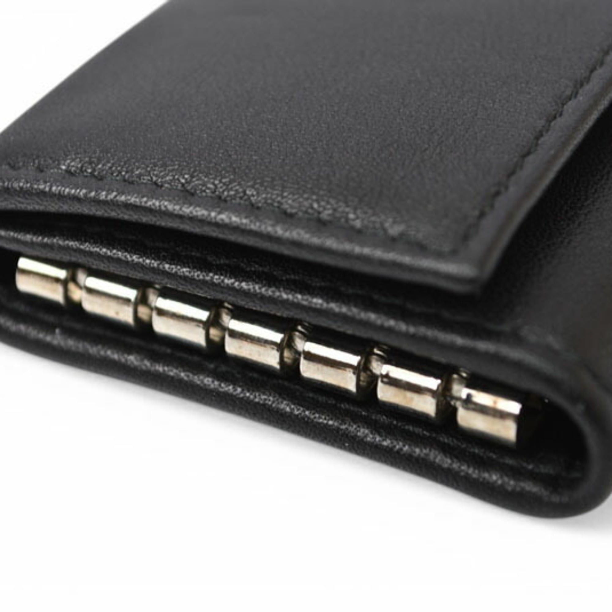 Prada Prada Key Case Holder PRADA 6-ring Leather NERO Black Size ONE SIZE - 11 Thumbnail
